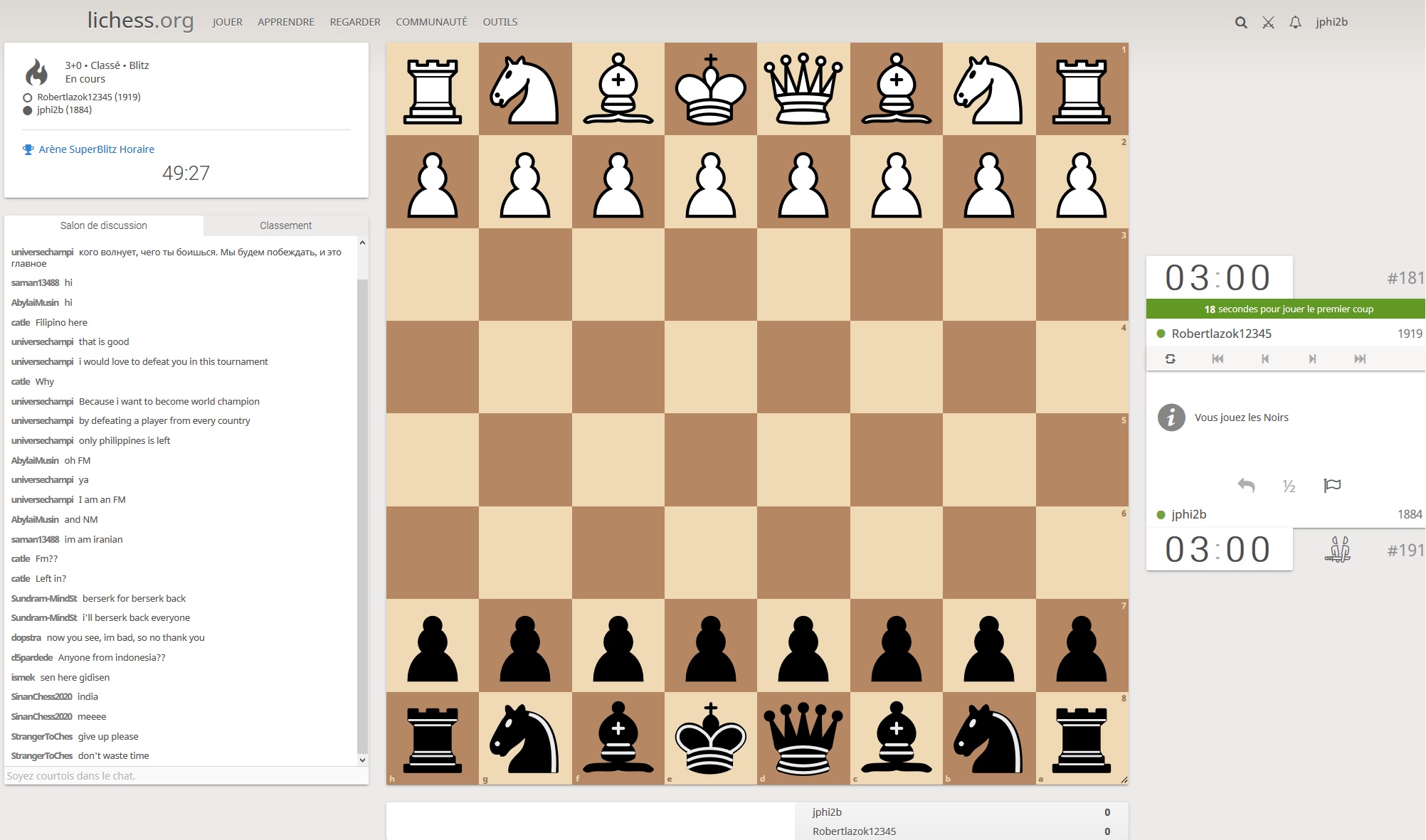 25e tournoi scolaire sur internet de la Ligue Corse des Echecs