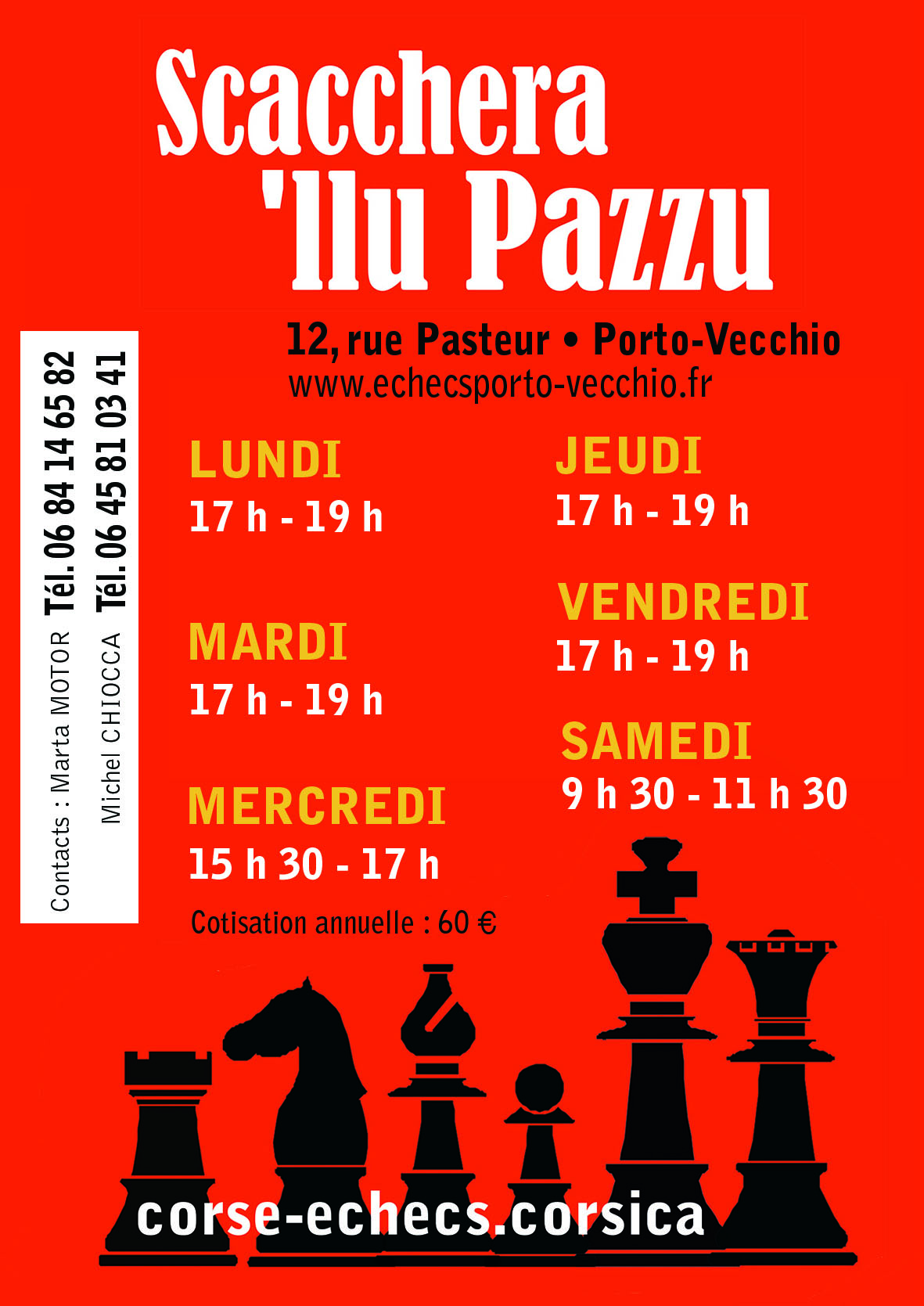 Per i scacchi dinnò, hè a rientrata ! 