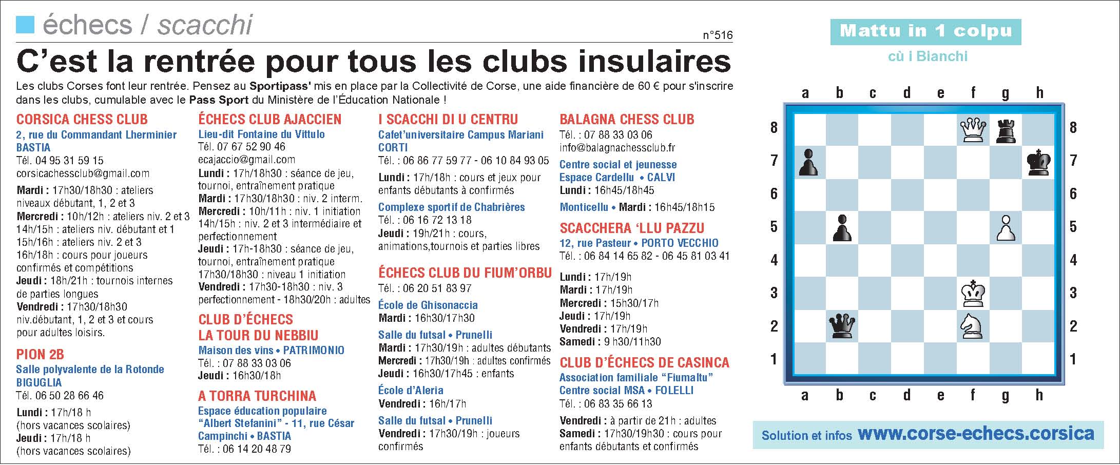 Corse-Matin du 12 septembre 2021