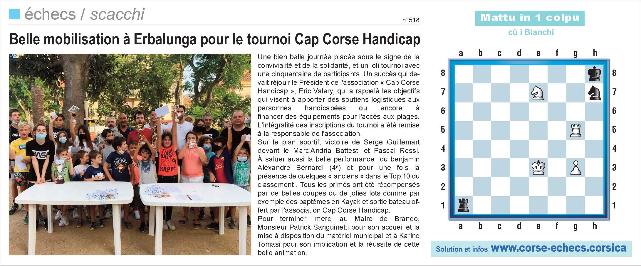 Corse-Matin du 26 septembre 2021