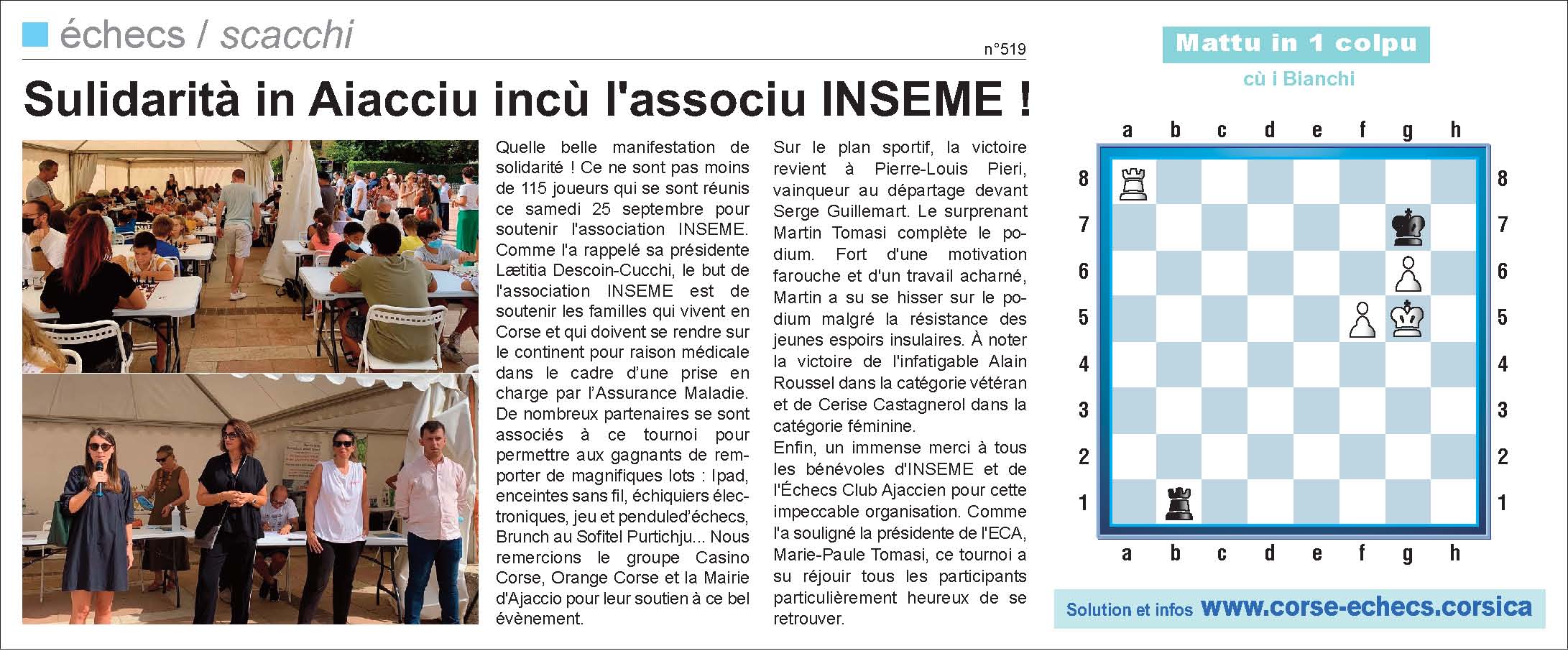 Corse-Matin du 3 octobre 2021