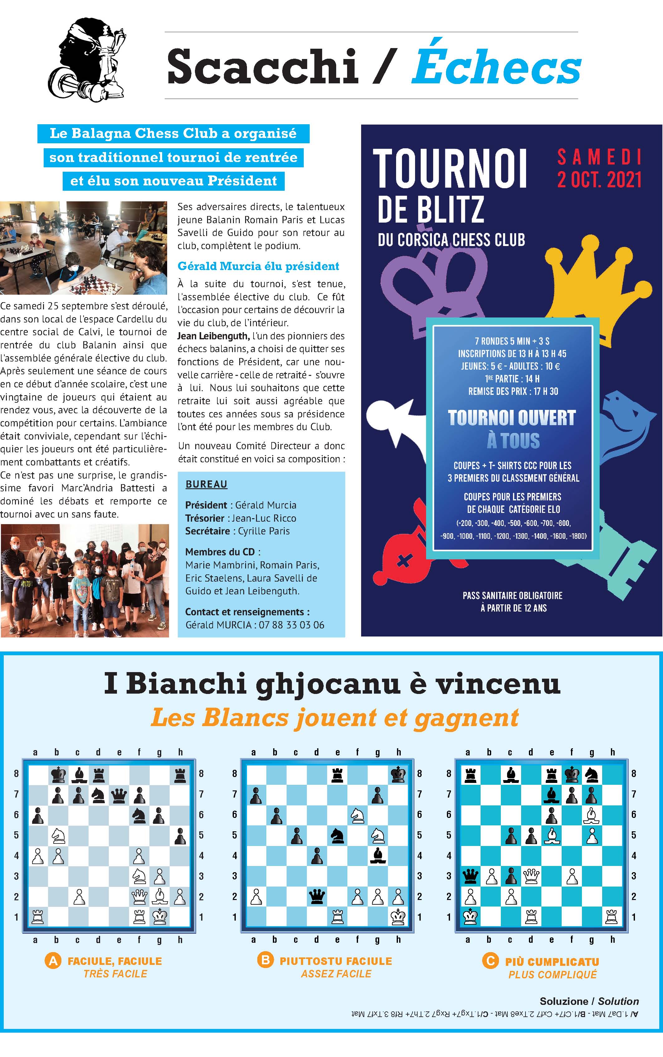 Settimana du 1er octobre 2021