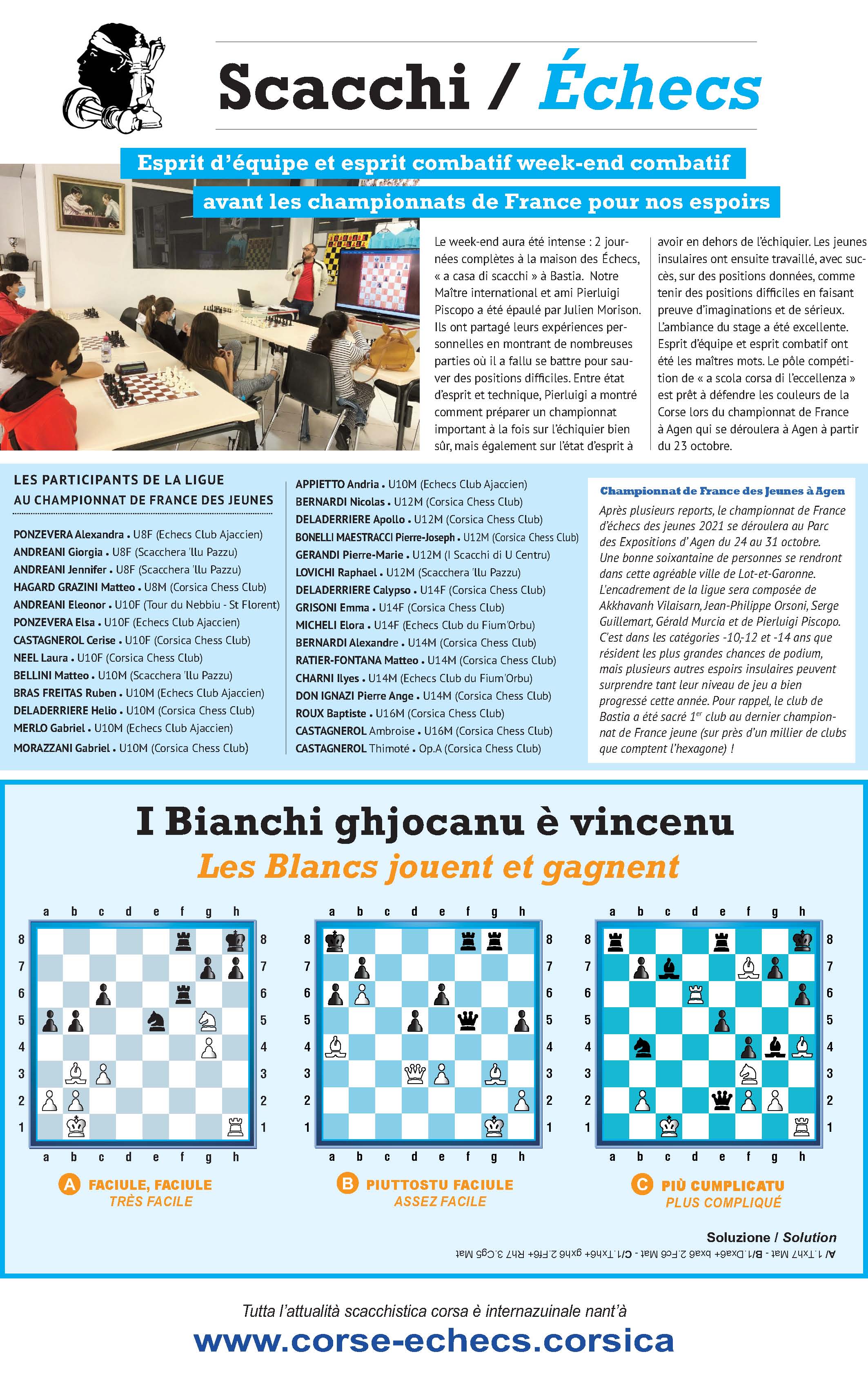 Settimana du 22 octobre 2021