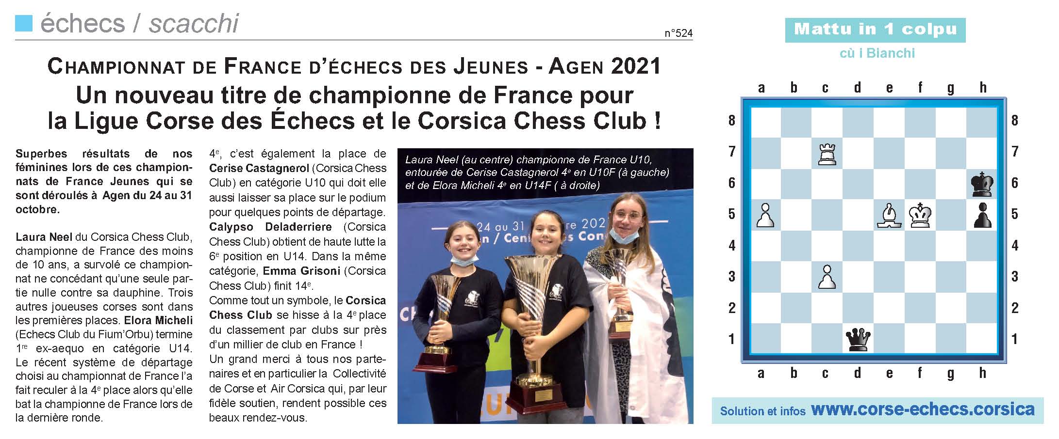 Corse-Matin du 7 novembre 2021
