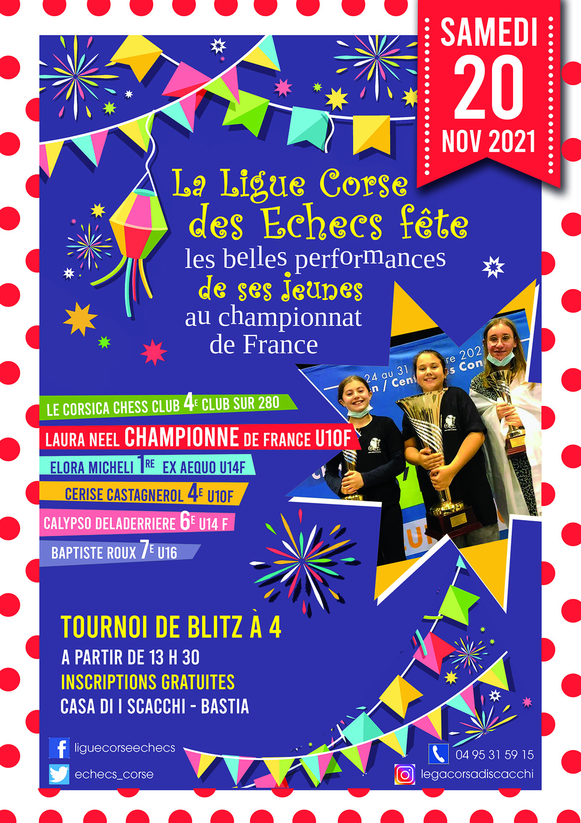 La Ligue Corse a fêté les belles performances de ses jeunes La Ligue Corse a fêté les belles performances de ses jeunes