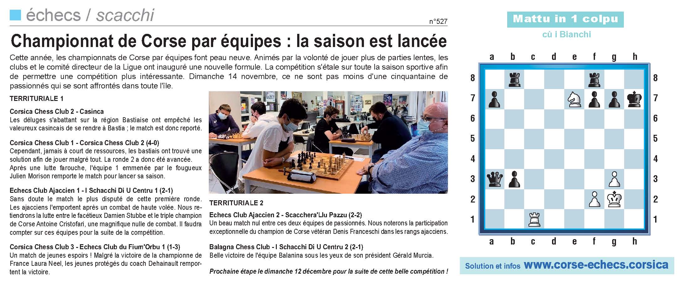 Corse-Matin du 28 novembre 2021