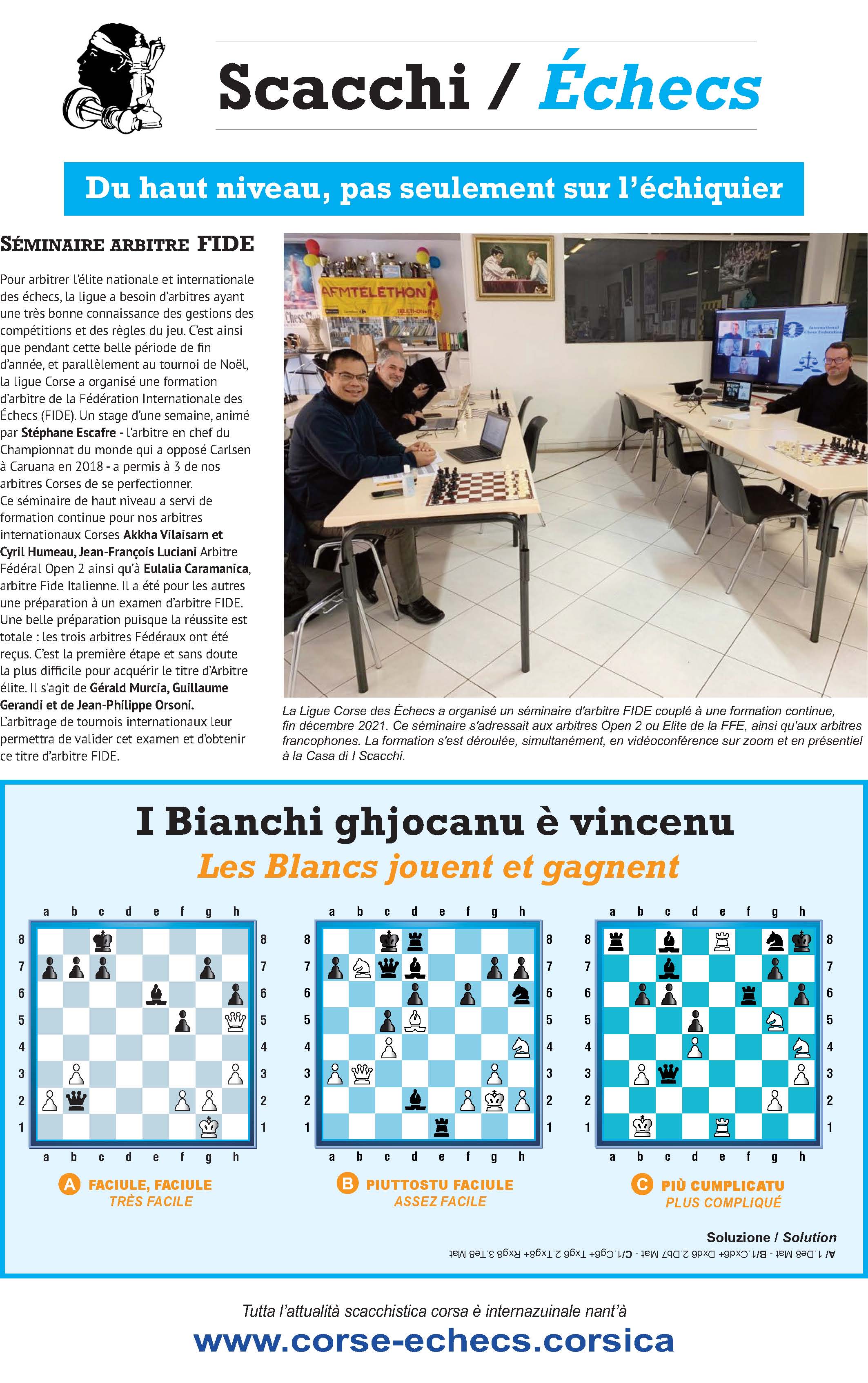 Settimana du 14 janvier 2022