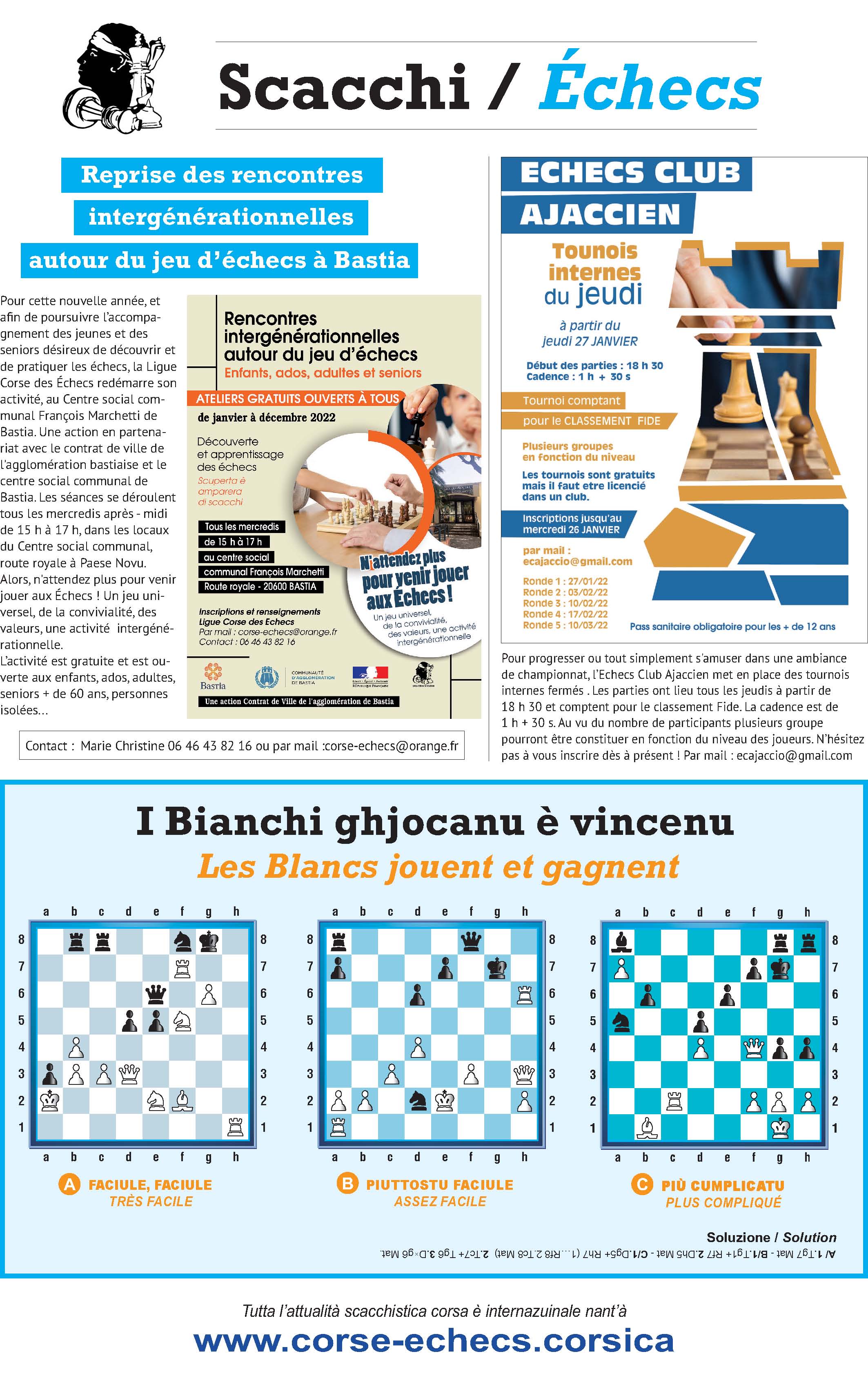 Settimana du 21 janvier 2022