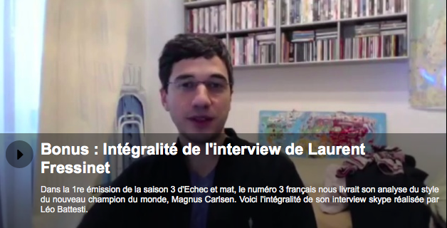 Bonus, l'intégralité de l'interview de Laurent Fressinet
