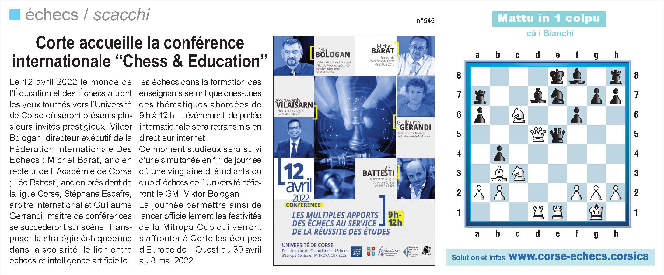 Corse-Matin du 3 avril 2022