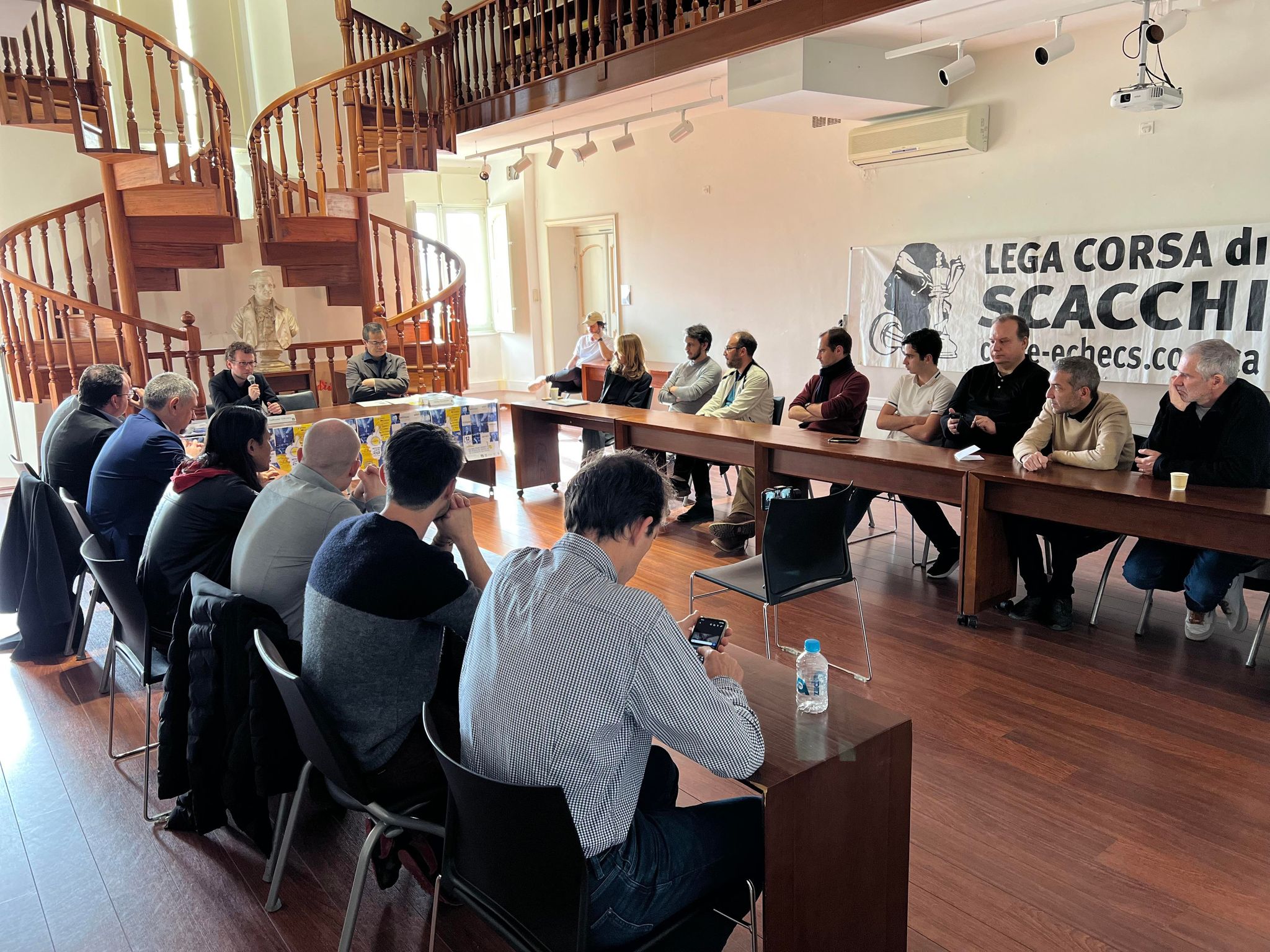Le Palazzu Naziunale, tiers-lieu de l’université de Corse, a servi d'écrin au colloque "Les multiples apports des échecs au service de la réussite des études"