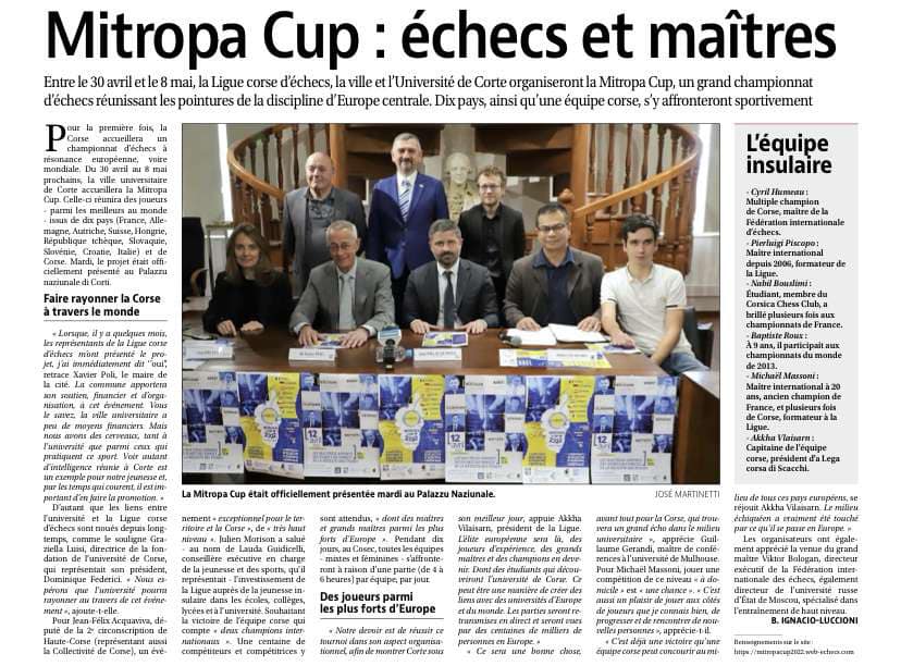 Belles retombées médiatiques pour la Mitropa Cup 2022