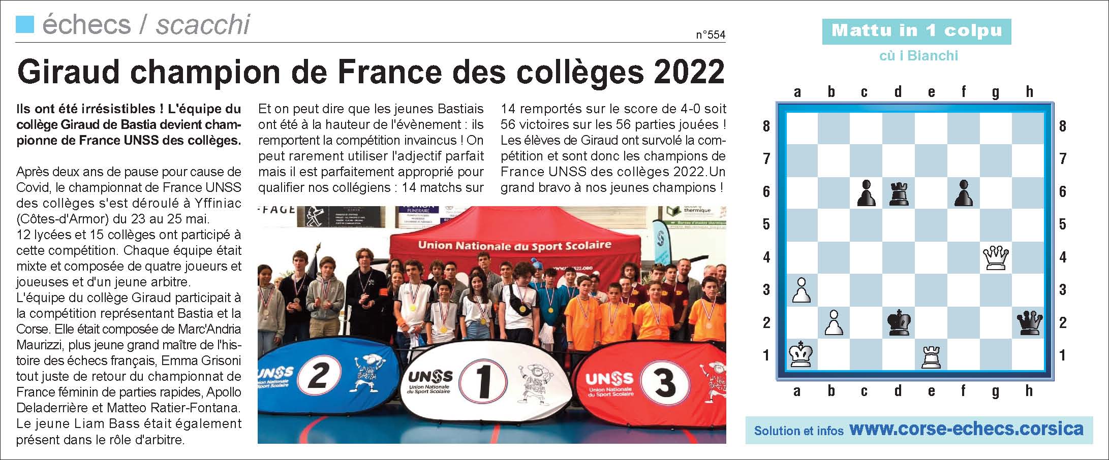 Corse-Matin du 5 juin 2022