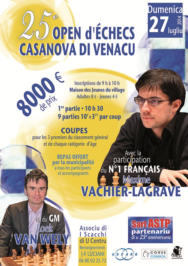 Reportage video et photos sur la victoire de Maxime Vachier-Lagrave à Casanova !