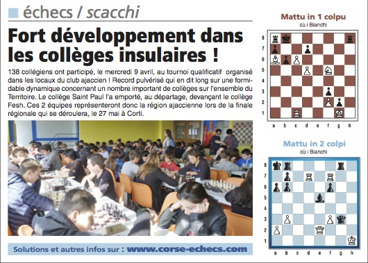 Corse-Matin du 13 avril 2014