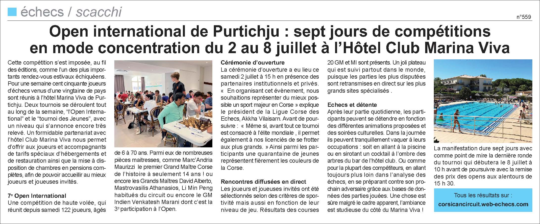 Corse-Matin du 10 juillet 2022