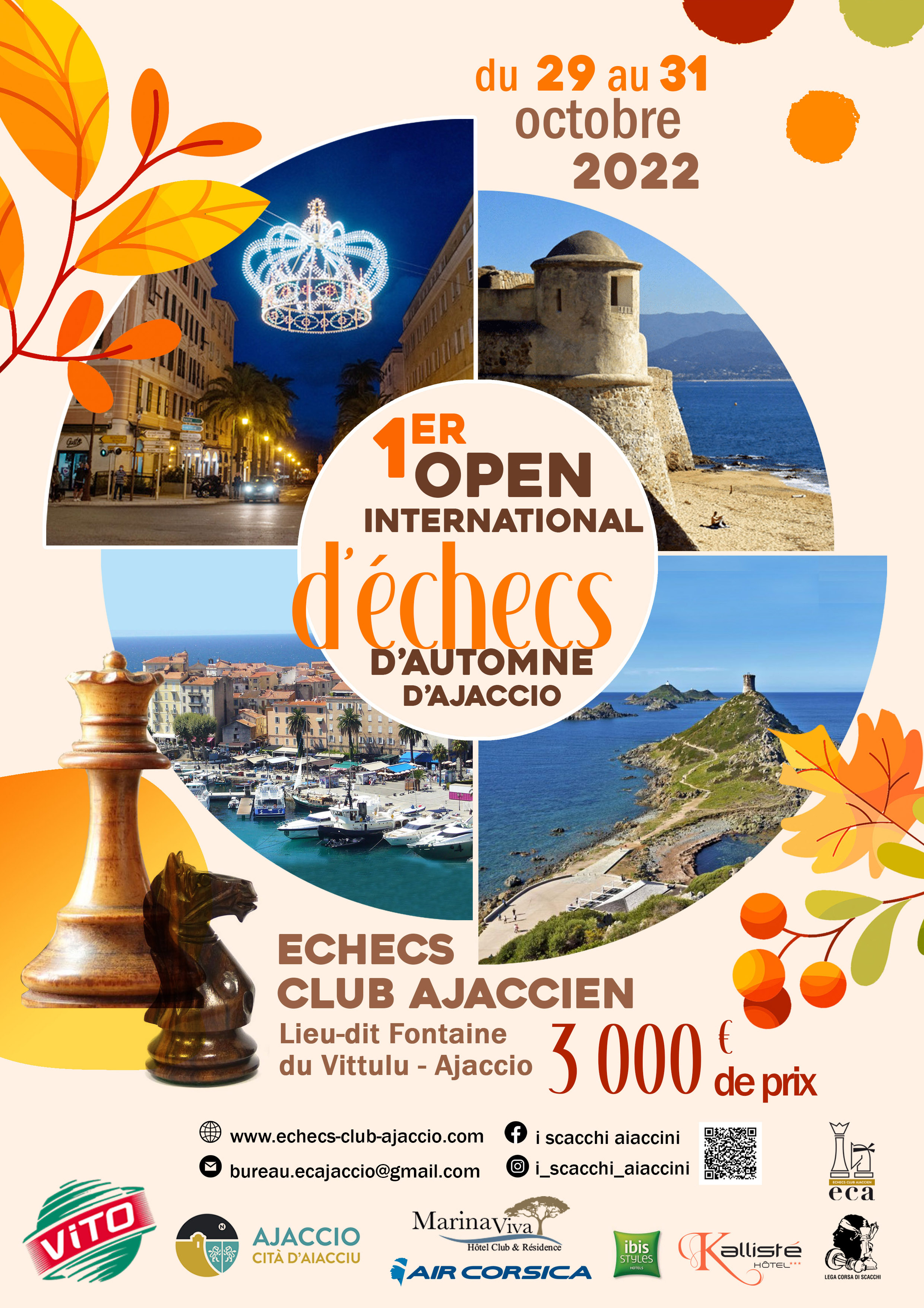 1ER OPEN INTERNATIONAL D'AUTOMNE D'AJACCIO DU 29 AU 31 OCTOBRE 2022