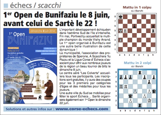 Corse-Matin du 1er Juin 2014