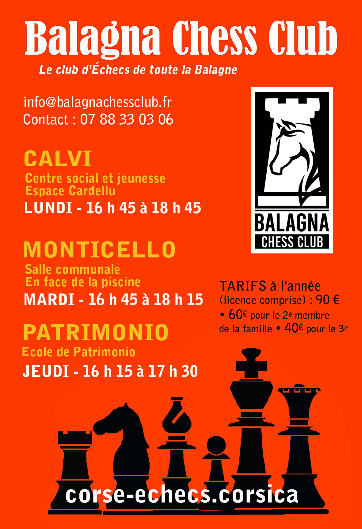 Pè i scacchi dinò, hè a rientrata !  Pè i scacchi dinò, hè a rientrata !