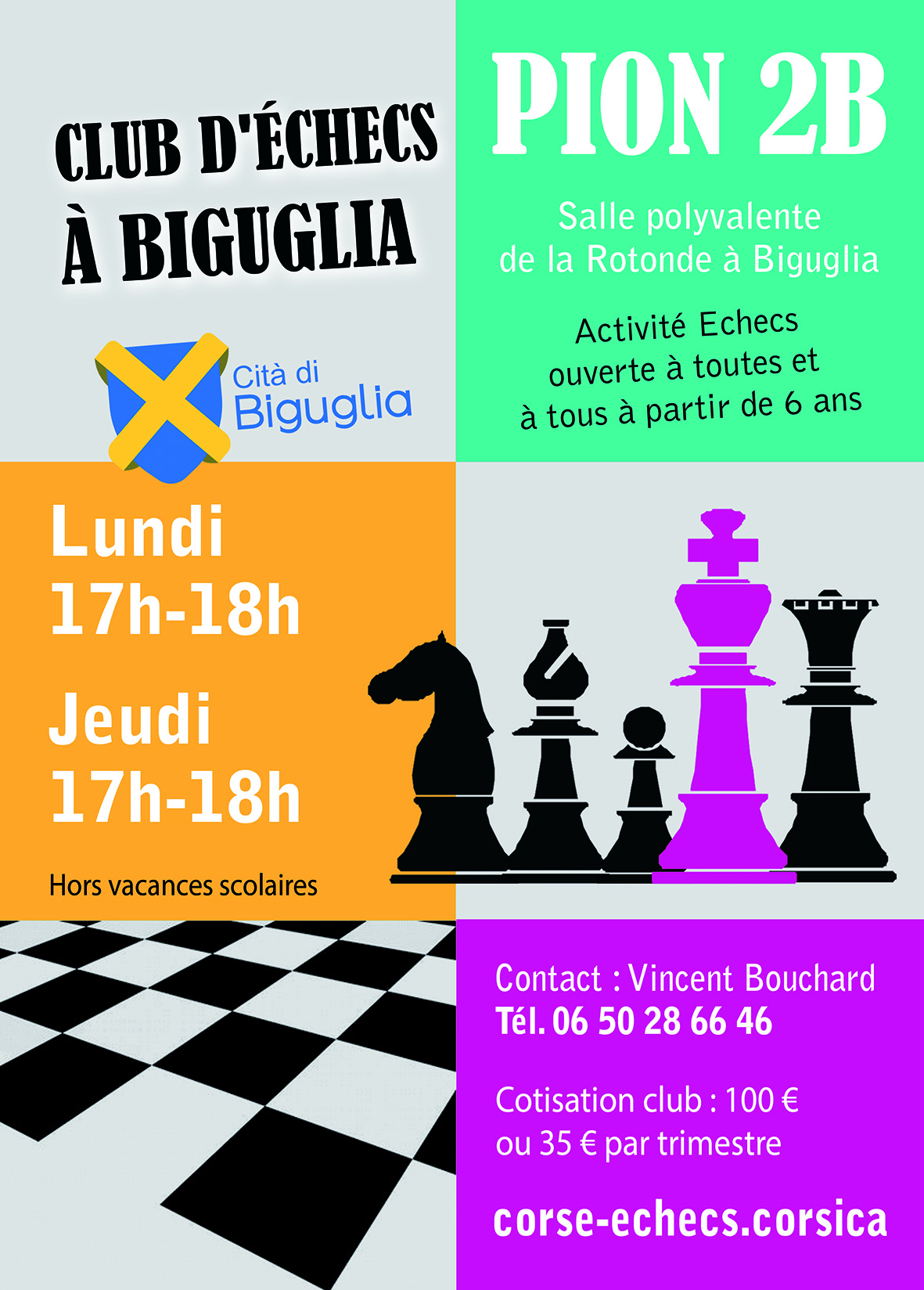 Pè i scacchi dinò, hè a rientrata !  Pè i scacchi dinò, hè a rientrata !