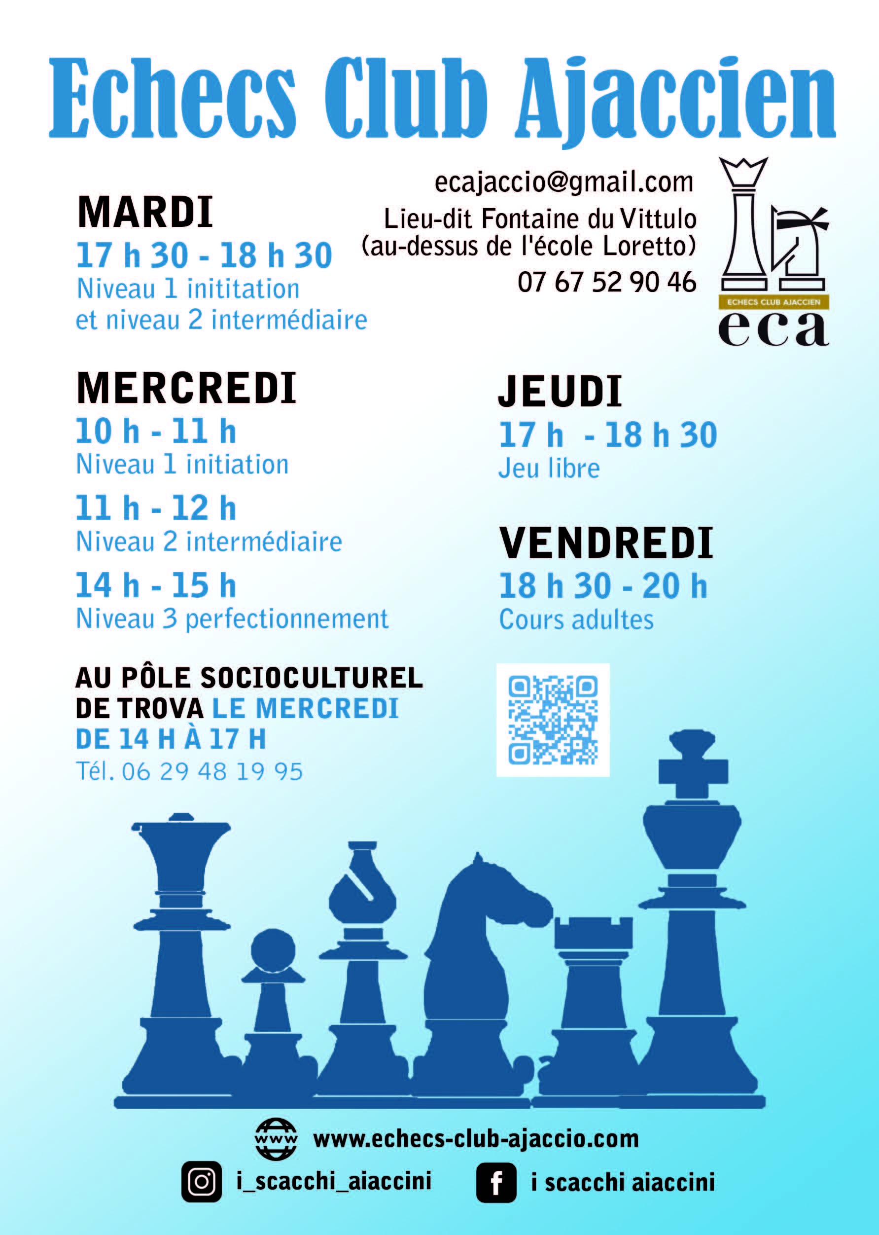 Pè i scacchi dinò, hè a rientrata !  Pè i scacchi dinò, hè a rientrata !