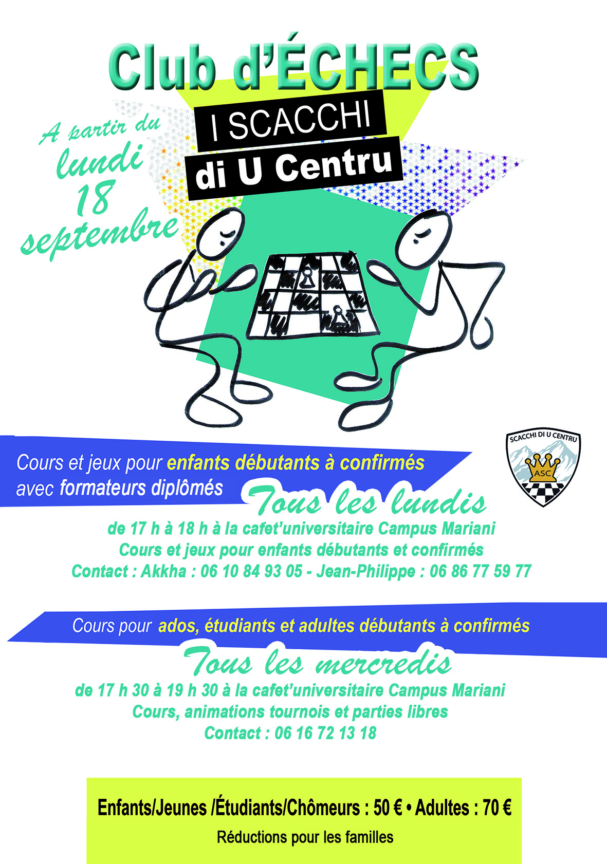 Pè i scacchi dinò, hè a rientrata !  Pè i scacchi dinò, hè a rientrata !