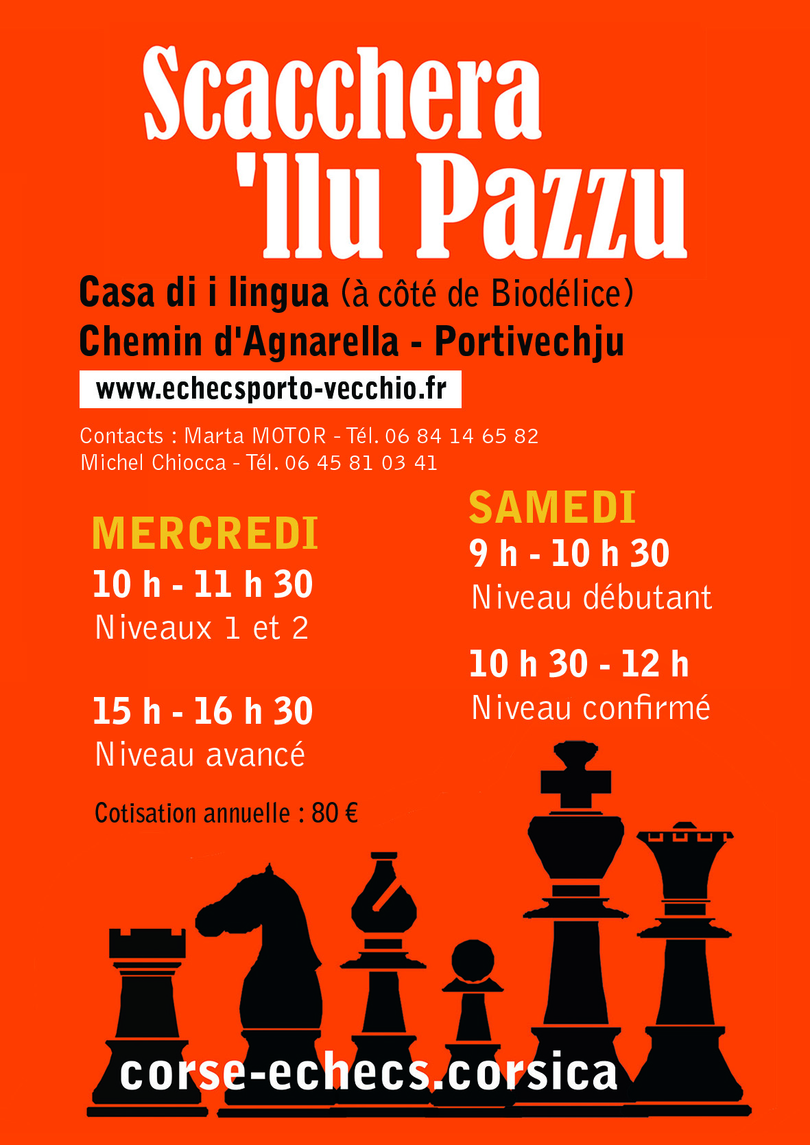 Pè i scacchi dinò, hè a rientrata !  Pè i scacchi dinò, hè a rientrata !