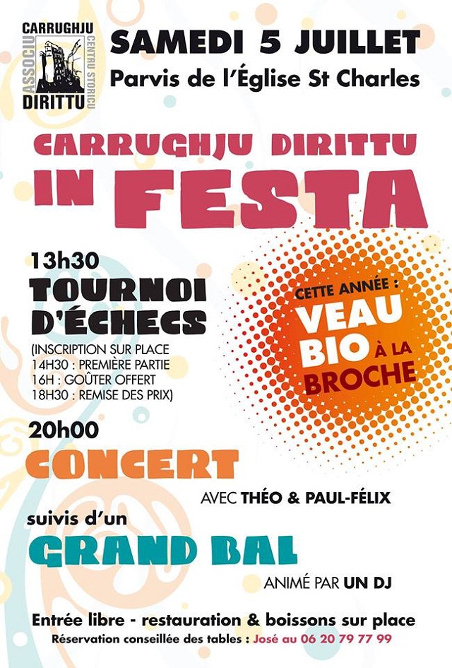 Carrughju dirittu in festa !