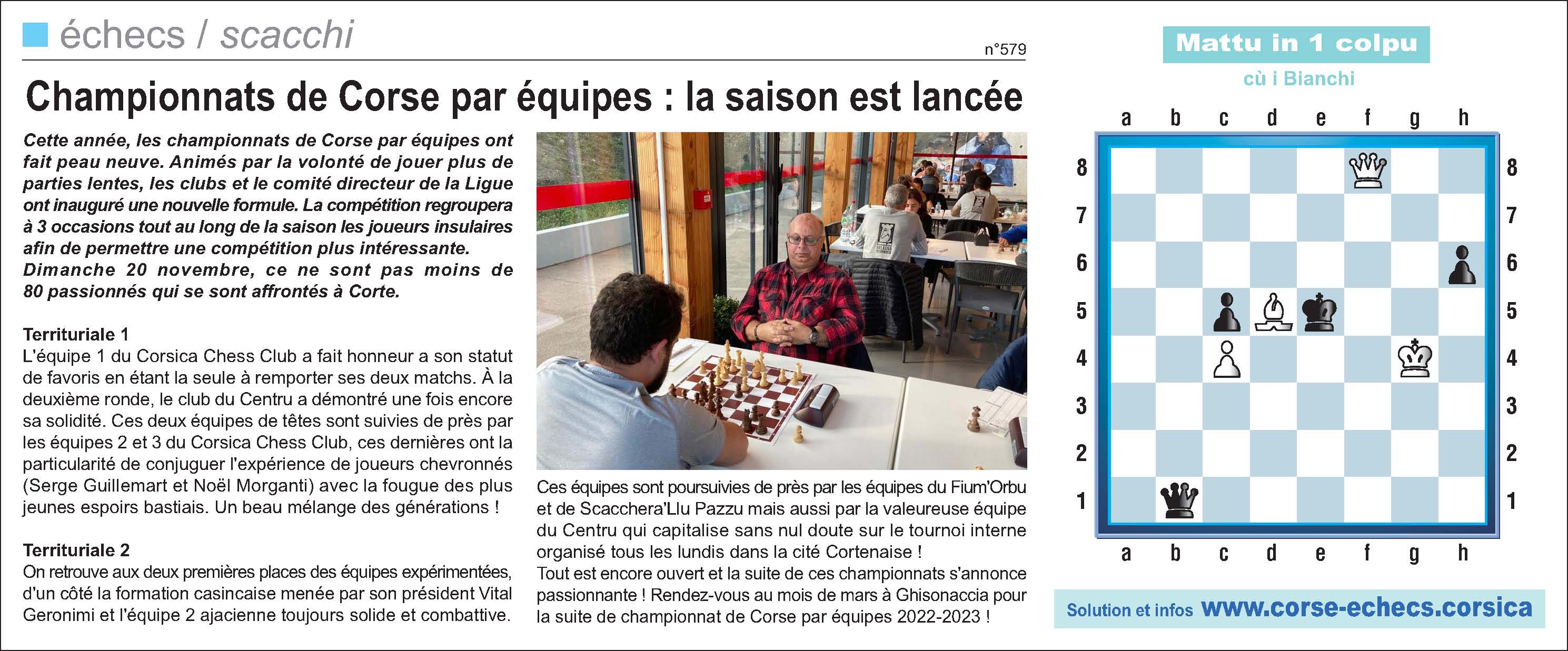 Corse-Matin du 27 novembre 2022
