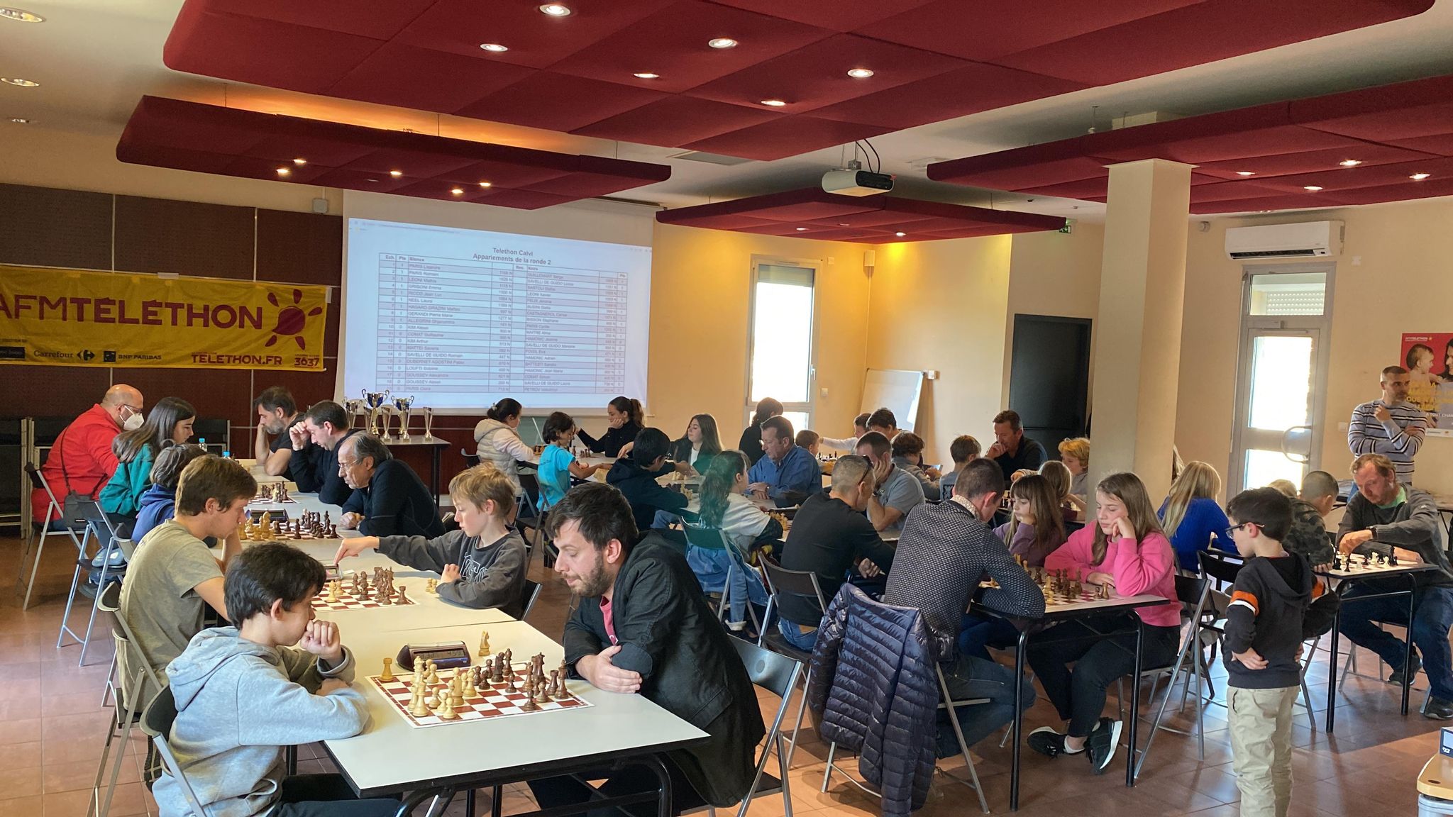 Belle mobilisation au tournoi du Téléthon du Balagna Chess Club 