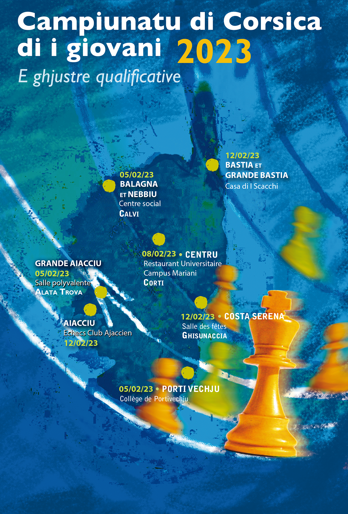 Tournois qualificatifs à Corte, Ajaccio, Bastia et Ghisonaccia en vue des finales territoriales 2023