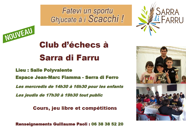 Club d'échecs à Sarra di Farru