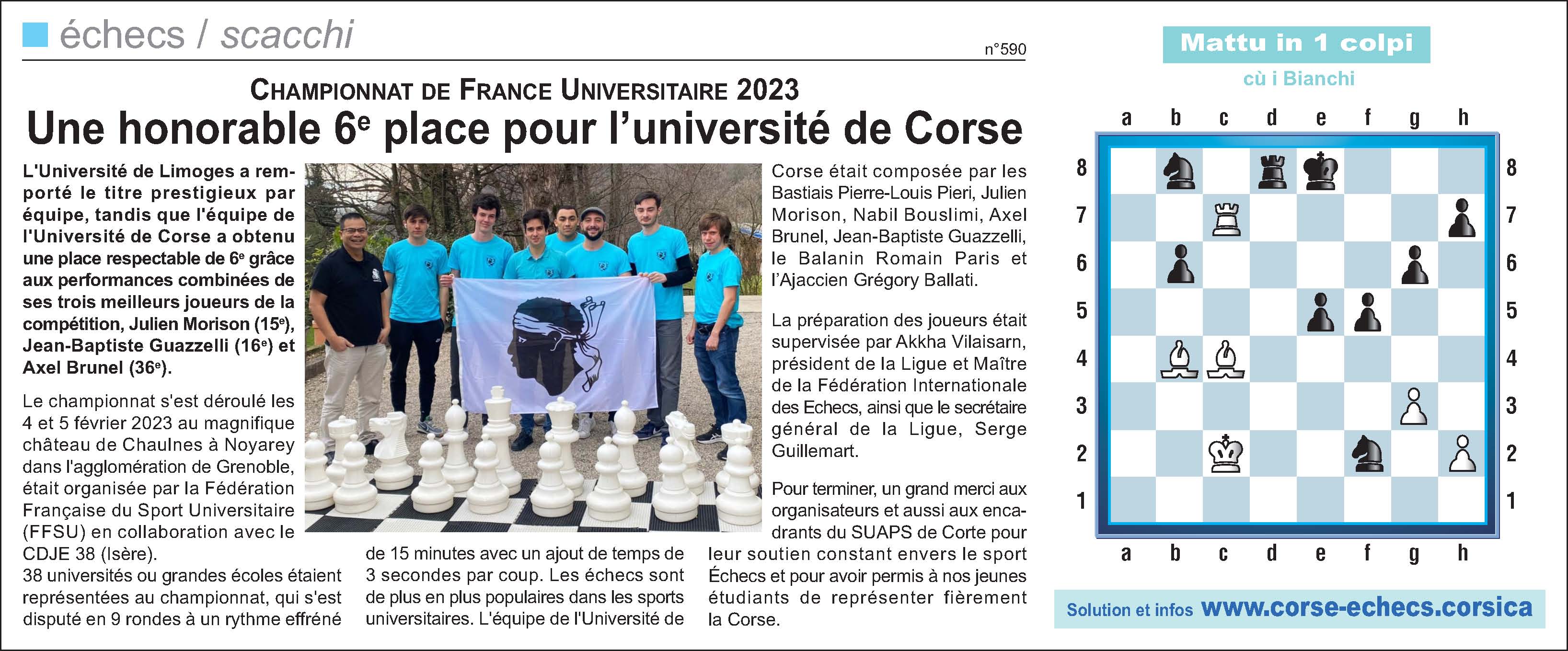 Corse-Matin du 12 février 2023