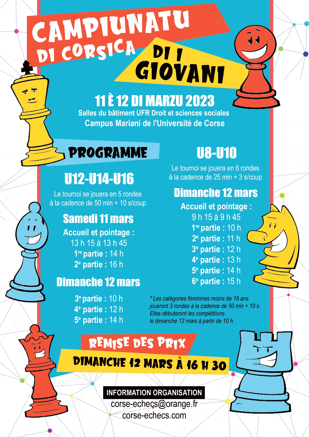 170 jeunes compétiteurs en lice pour les finales des championnats de Corse individuels Jeunes