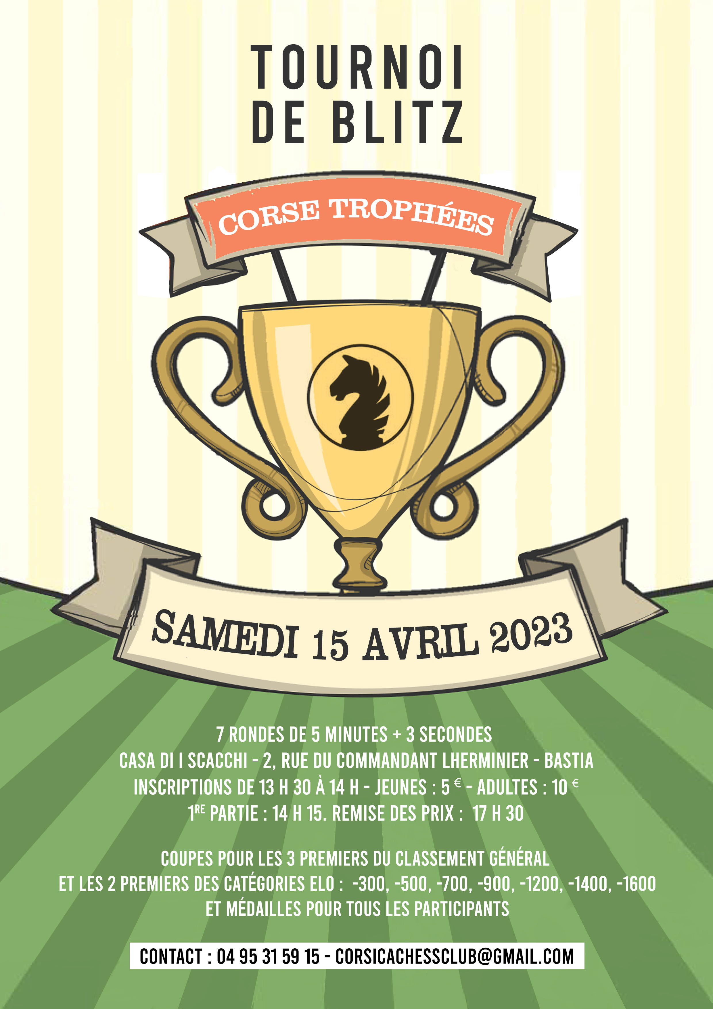 Ludovic Utrera remporte le tournoi de blitz Corse Trophées