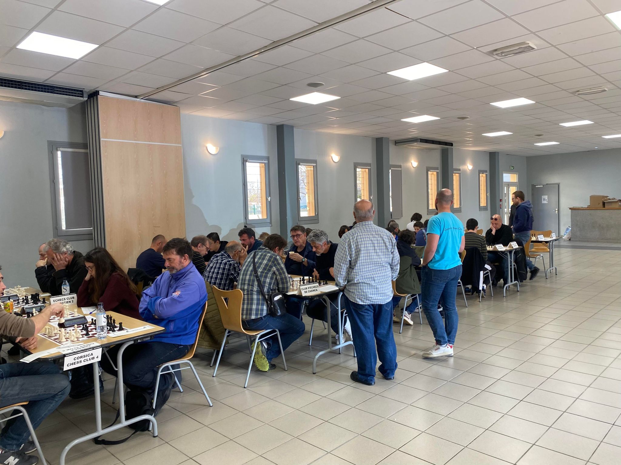 Résultats et classements des rondes 3 et 4 des championnats de Corse par équipes à Ghisonaccia 