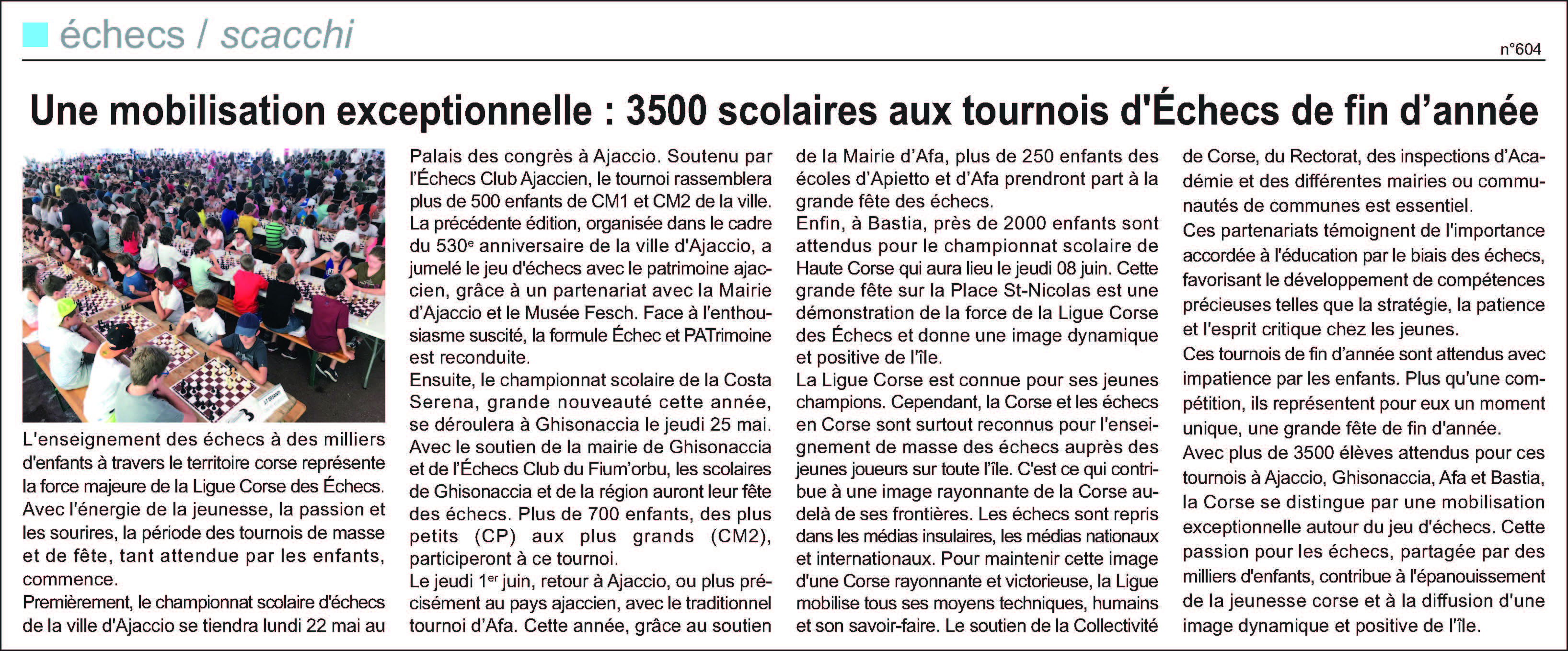 Corse-Matin du 21 mai 2023