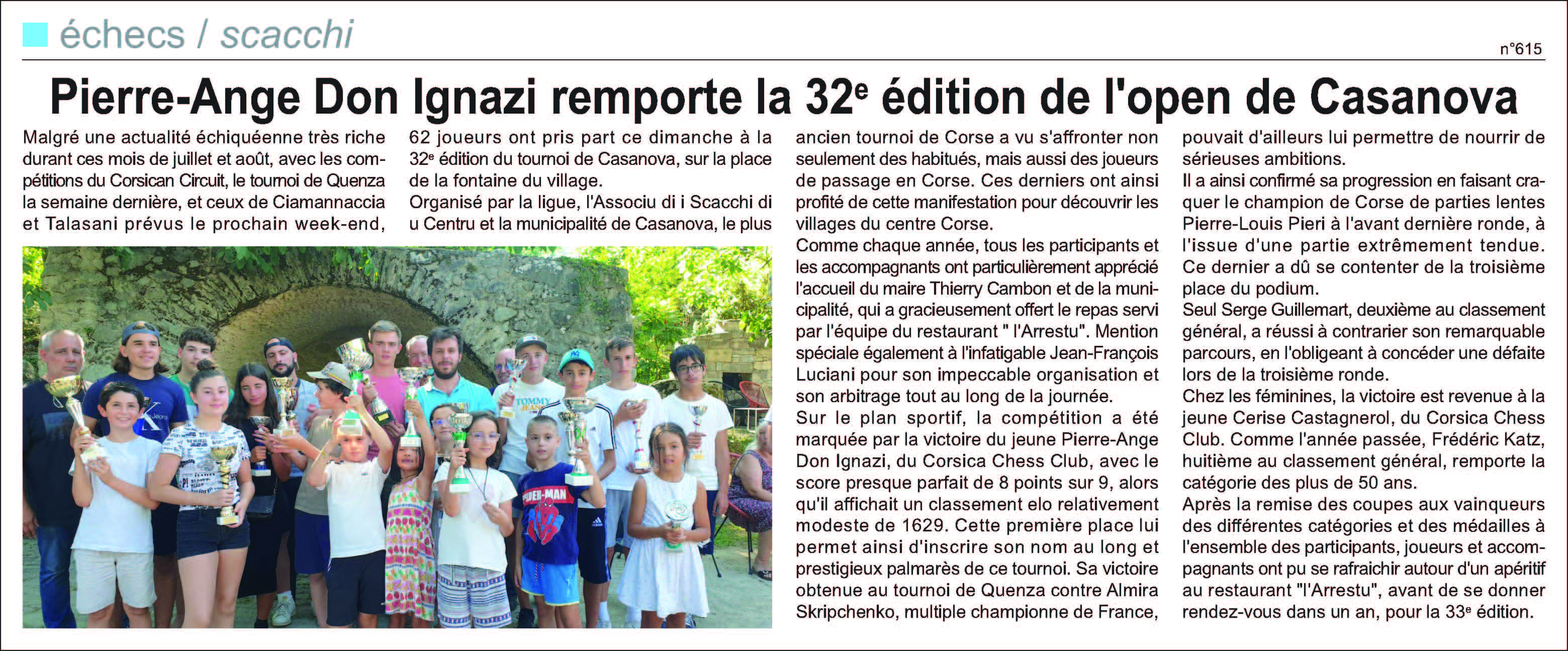 Corse-Matin du 06 août 2023