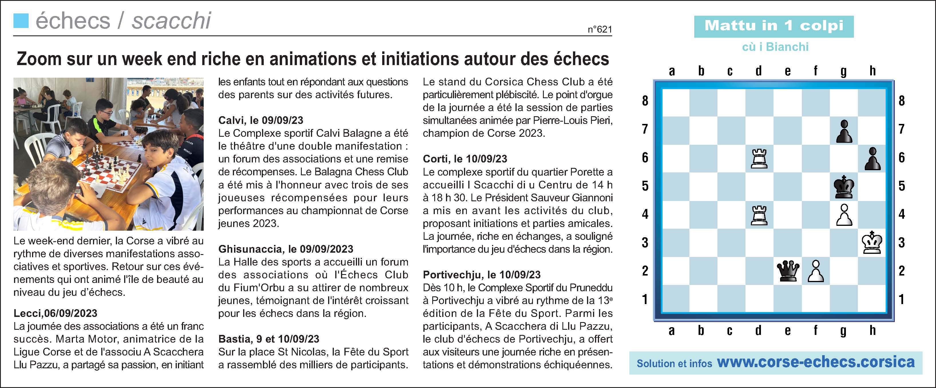 Corse-Matin du 17 septembre 2023