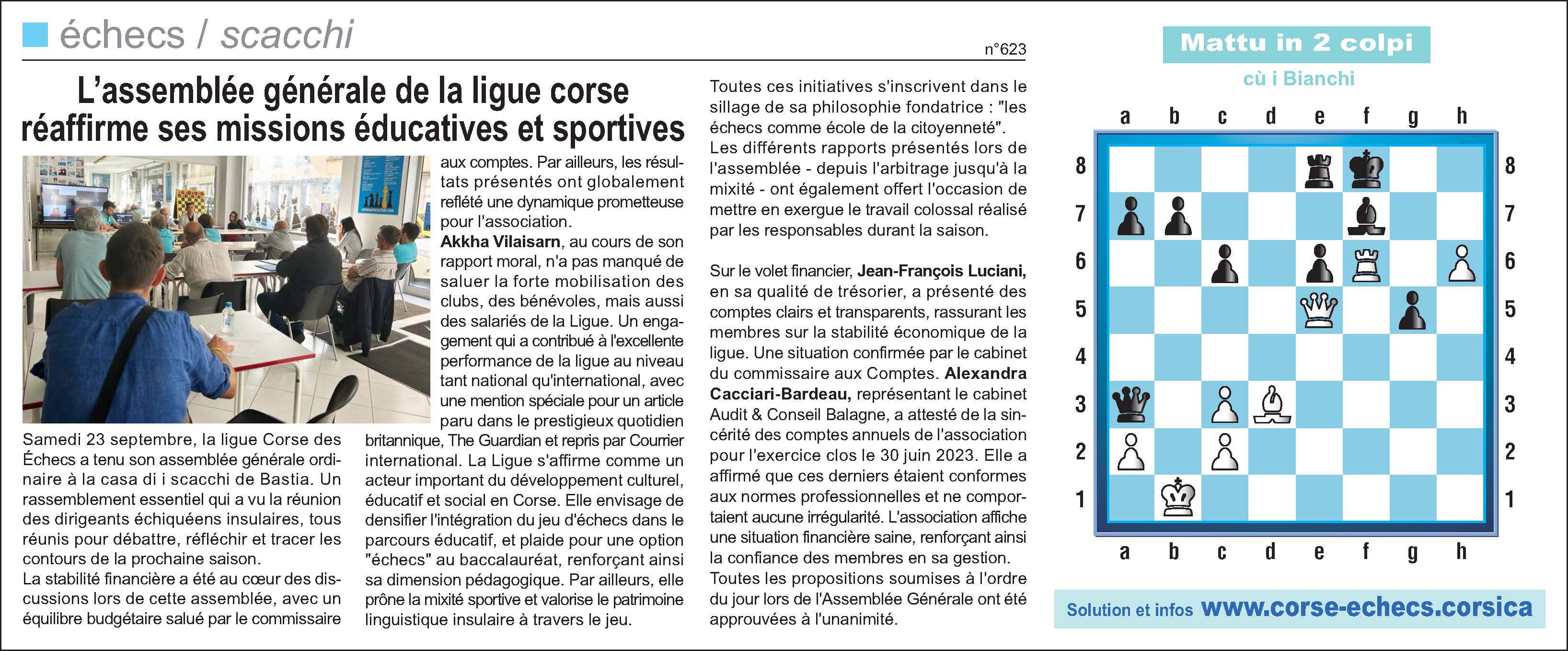 Corse-Matin du 1er octobre 2023