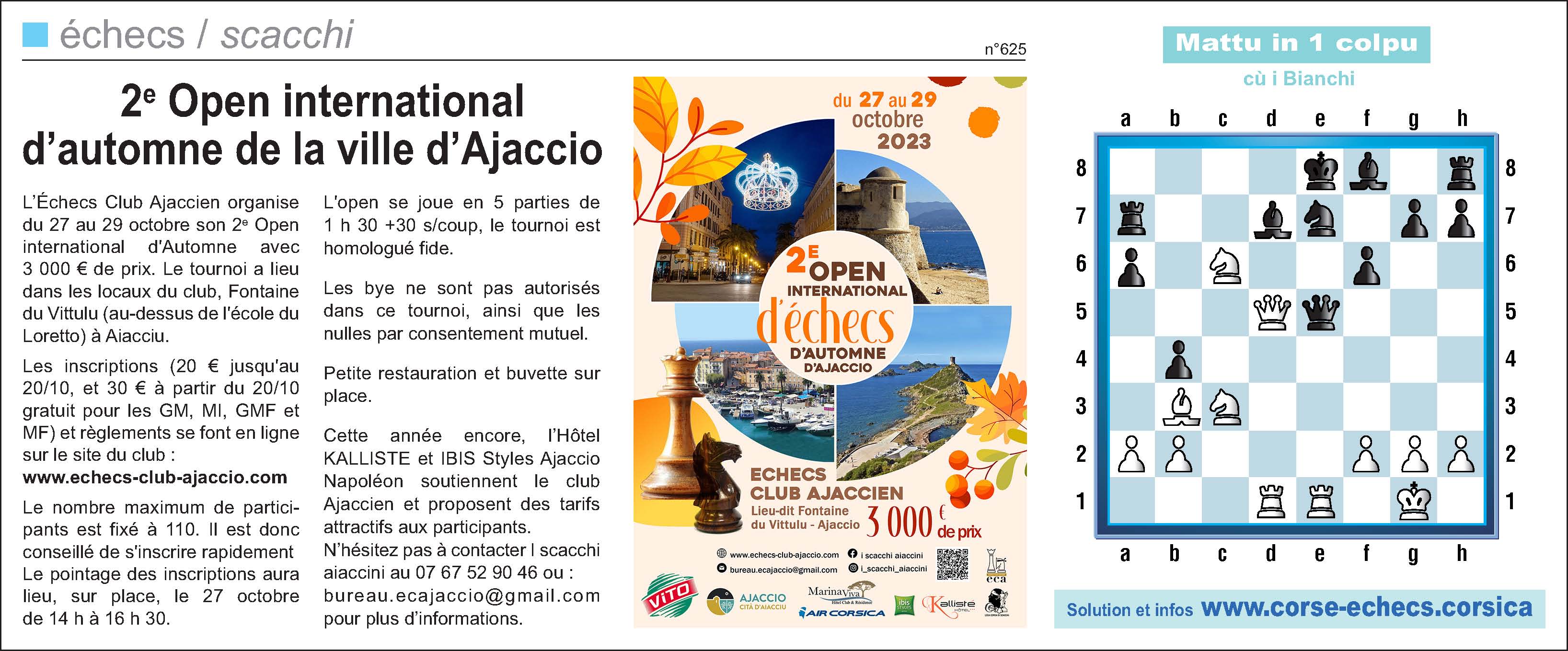 Corse-Matin du 15 octobre 2023