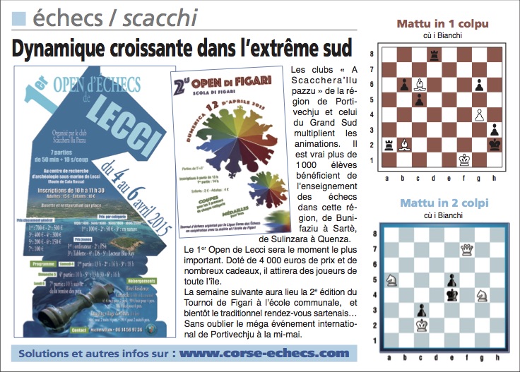 Corse-Matin du 29 Mars 2015