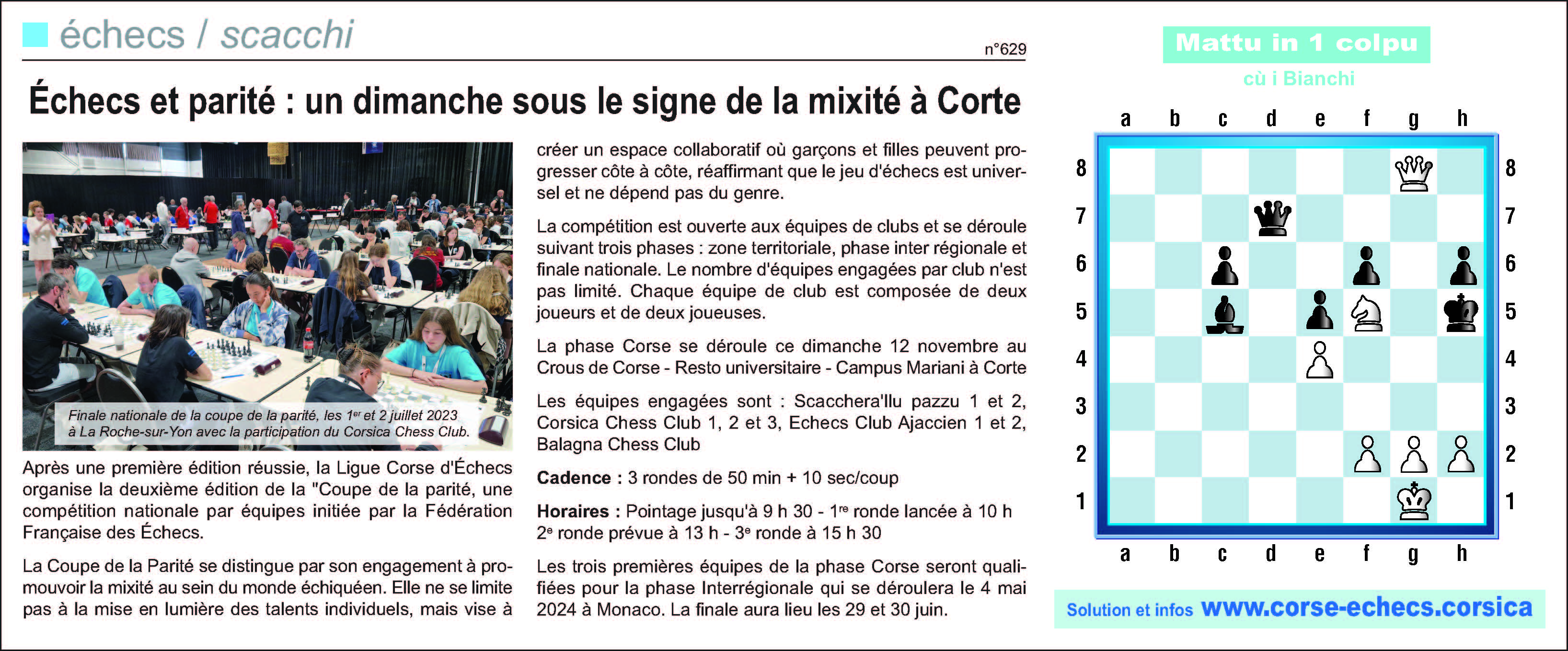 Corse-Matin du 12 novembre 2023