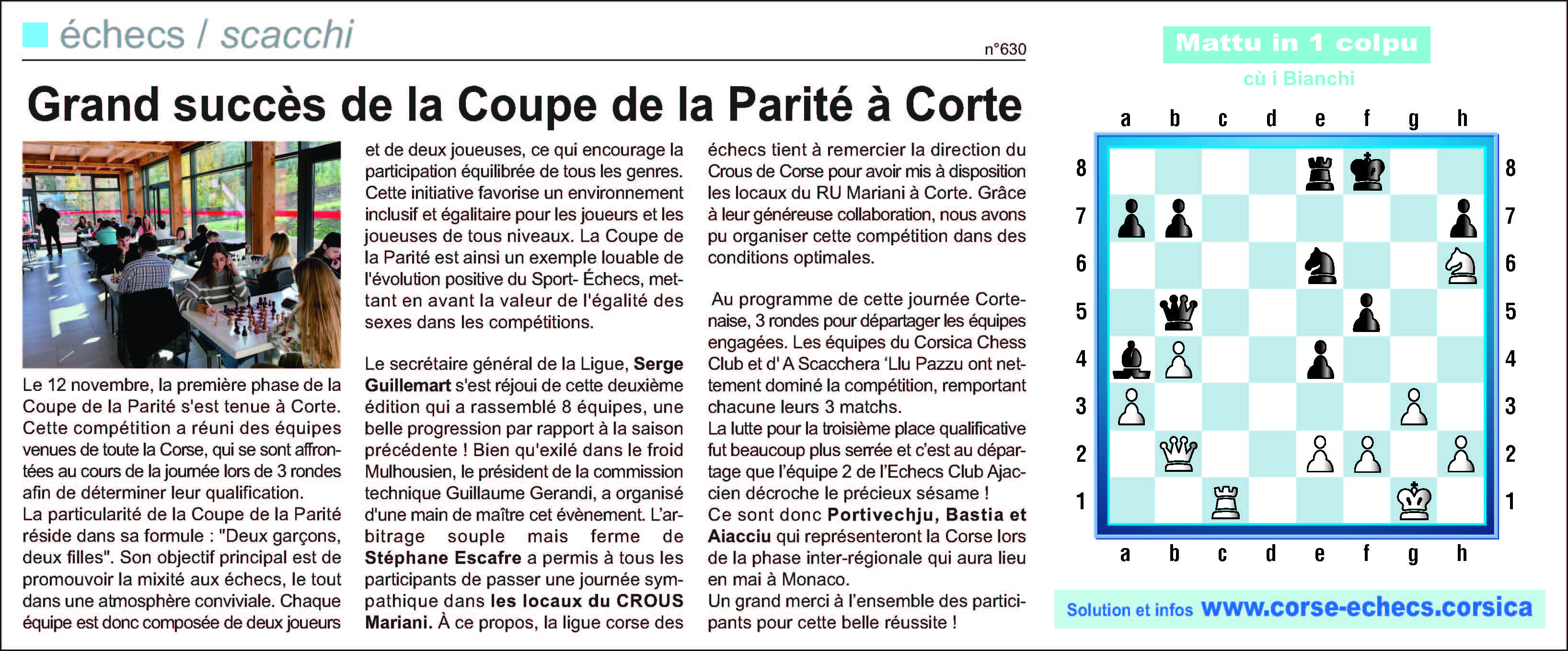 Corse-Matin du 19 novembre 2023