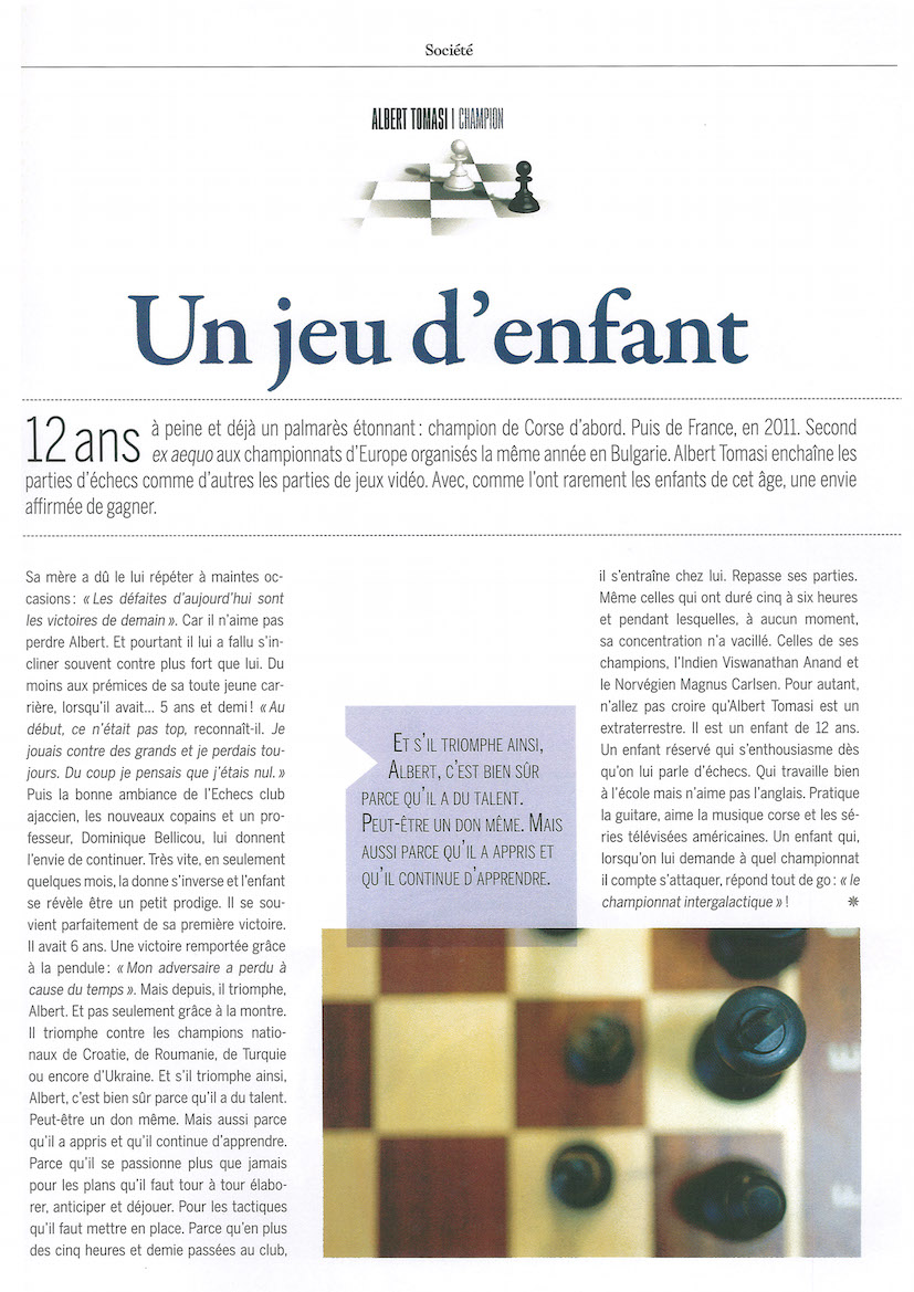 Un bel article superbement illustré dans le magazine "Terra Corsa"