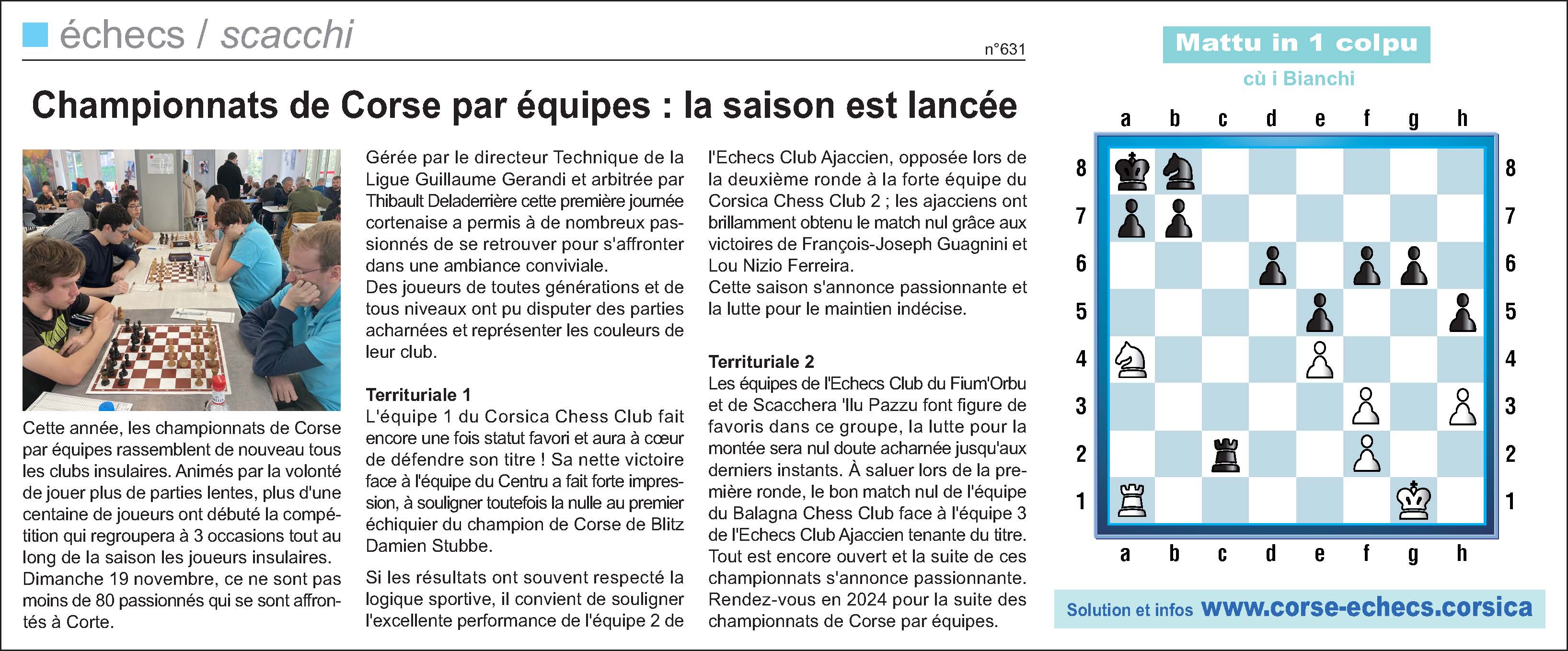 Corse-Matin du 26 novembre 2023