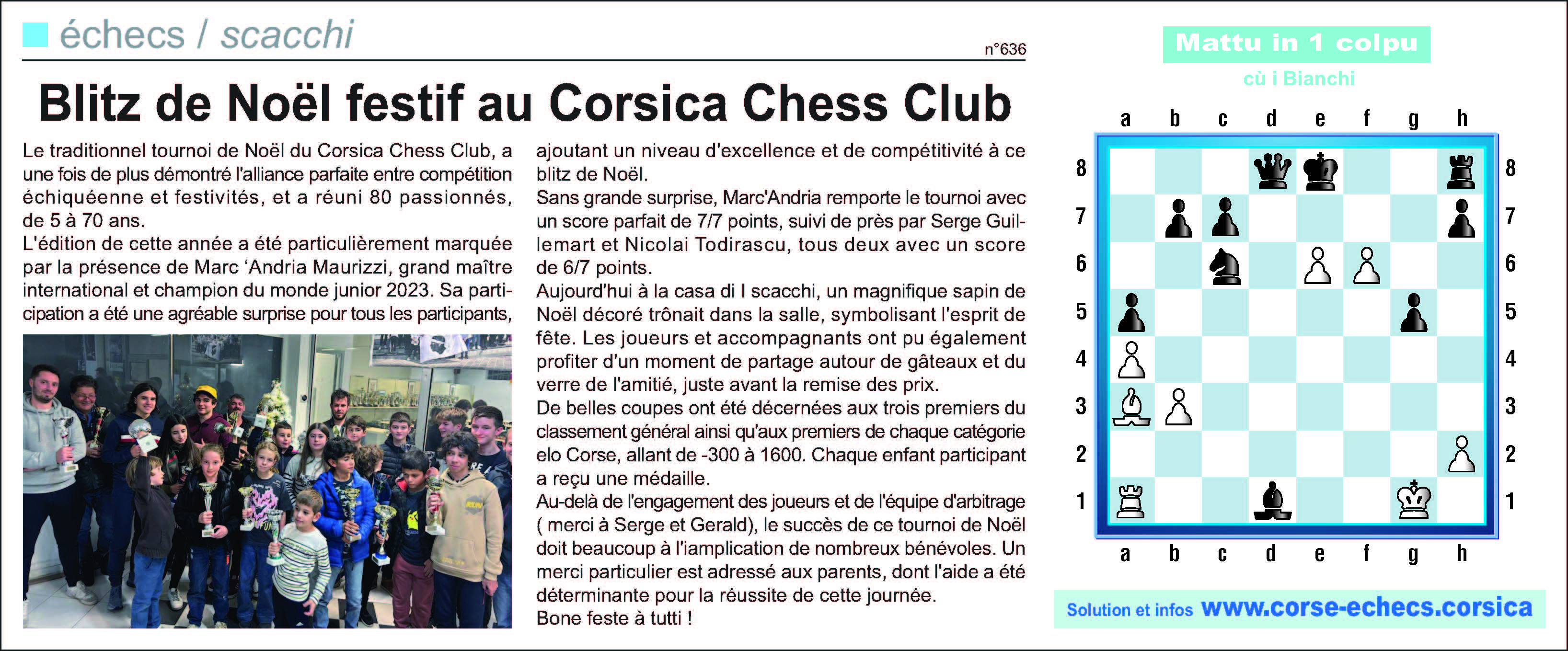 Corse-Matin du 31 décembre 2023