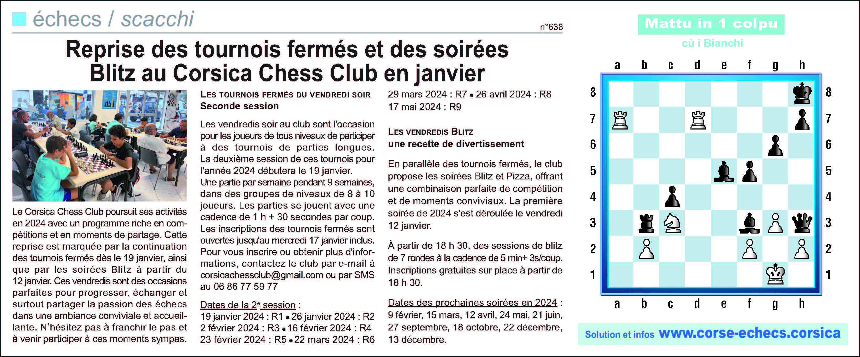 Corse-Matin du 14 janvier 2024