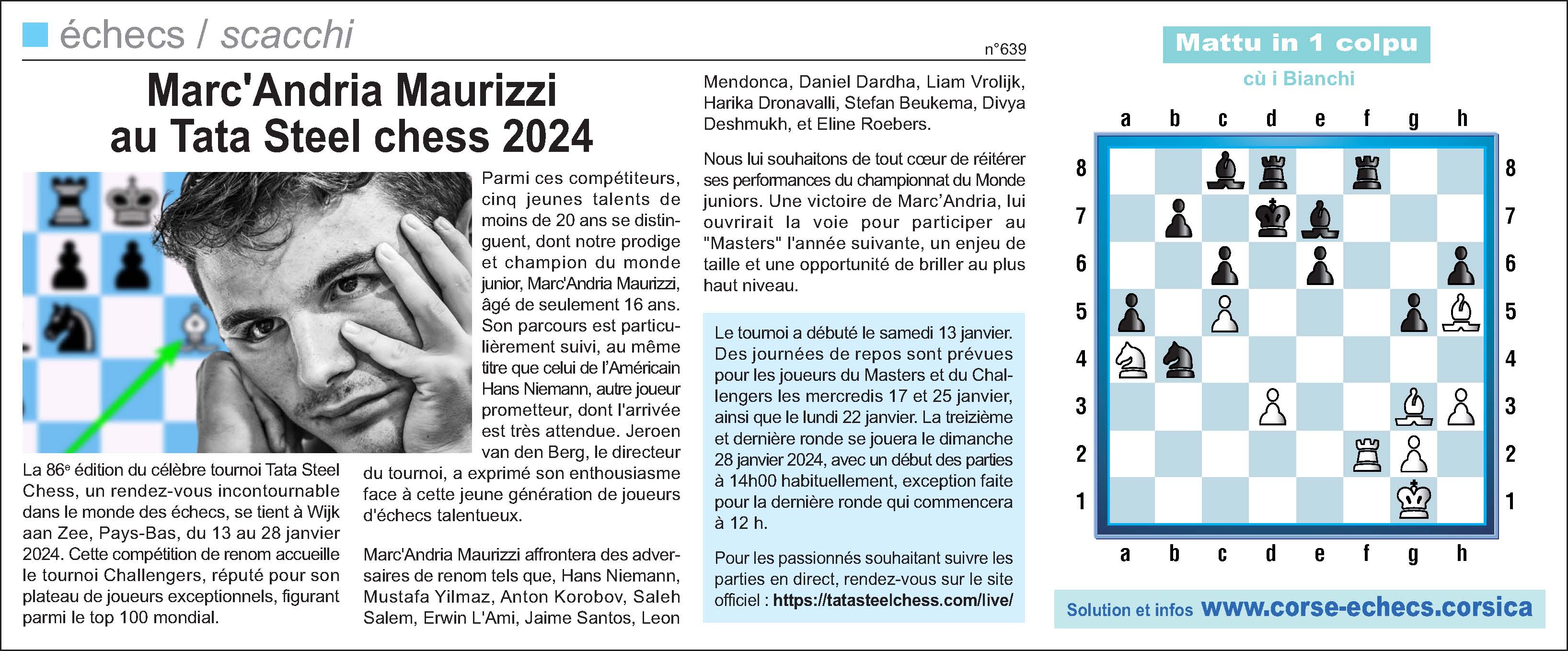 Corse-Matin du 21 janvier 2024