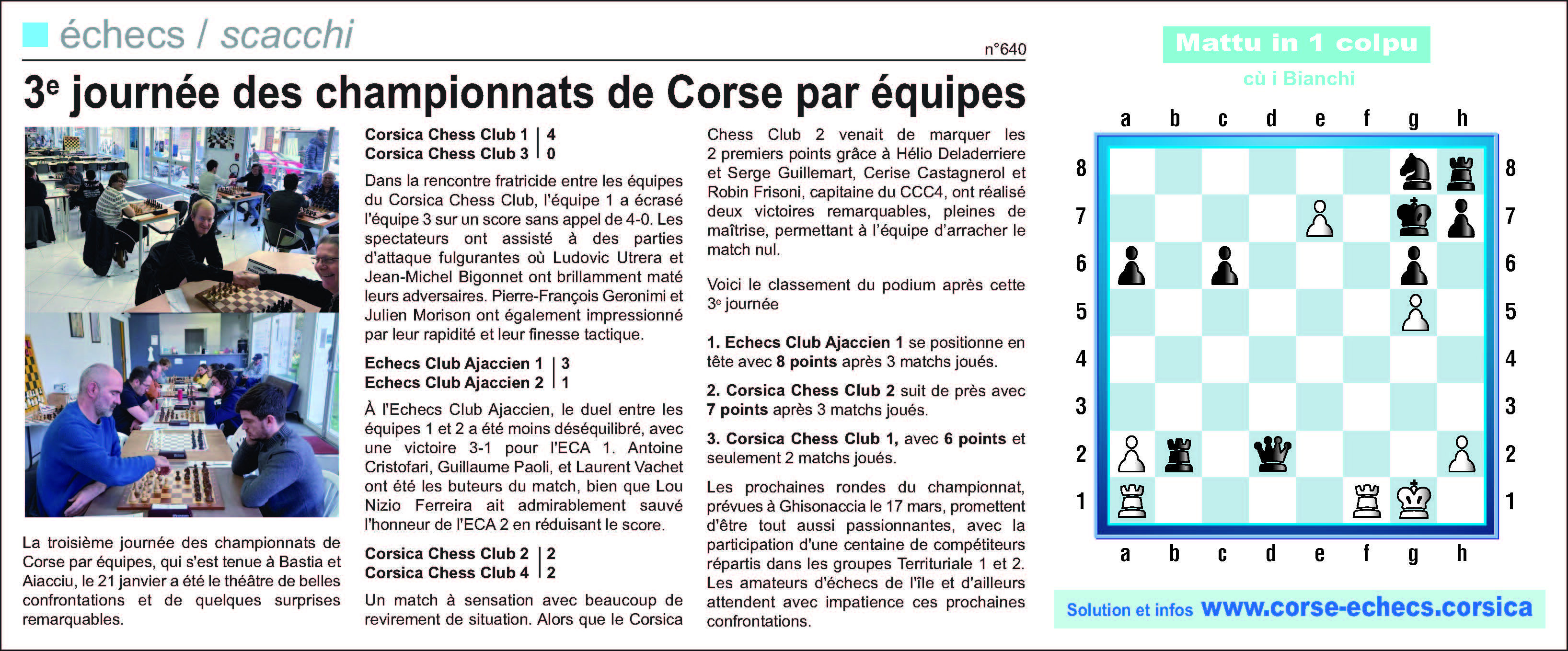 Corse-Matin du 28 janvier 2024